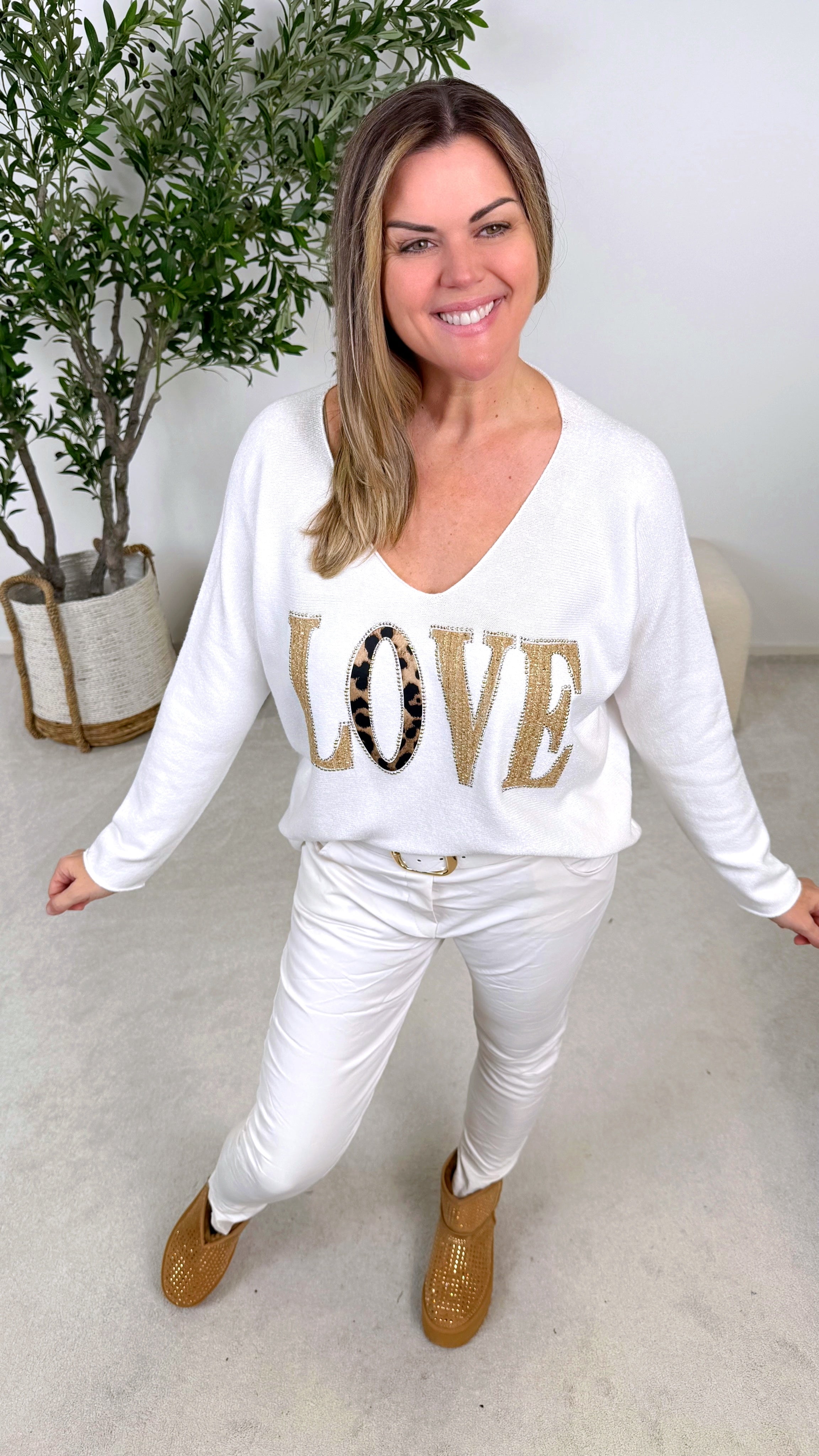 Pullover Love Deluxe *Weiß*