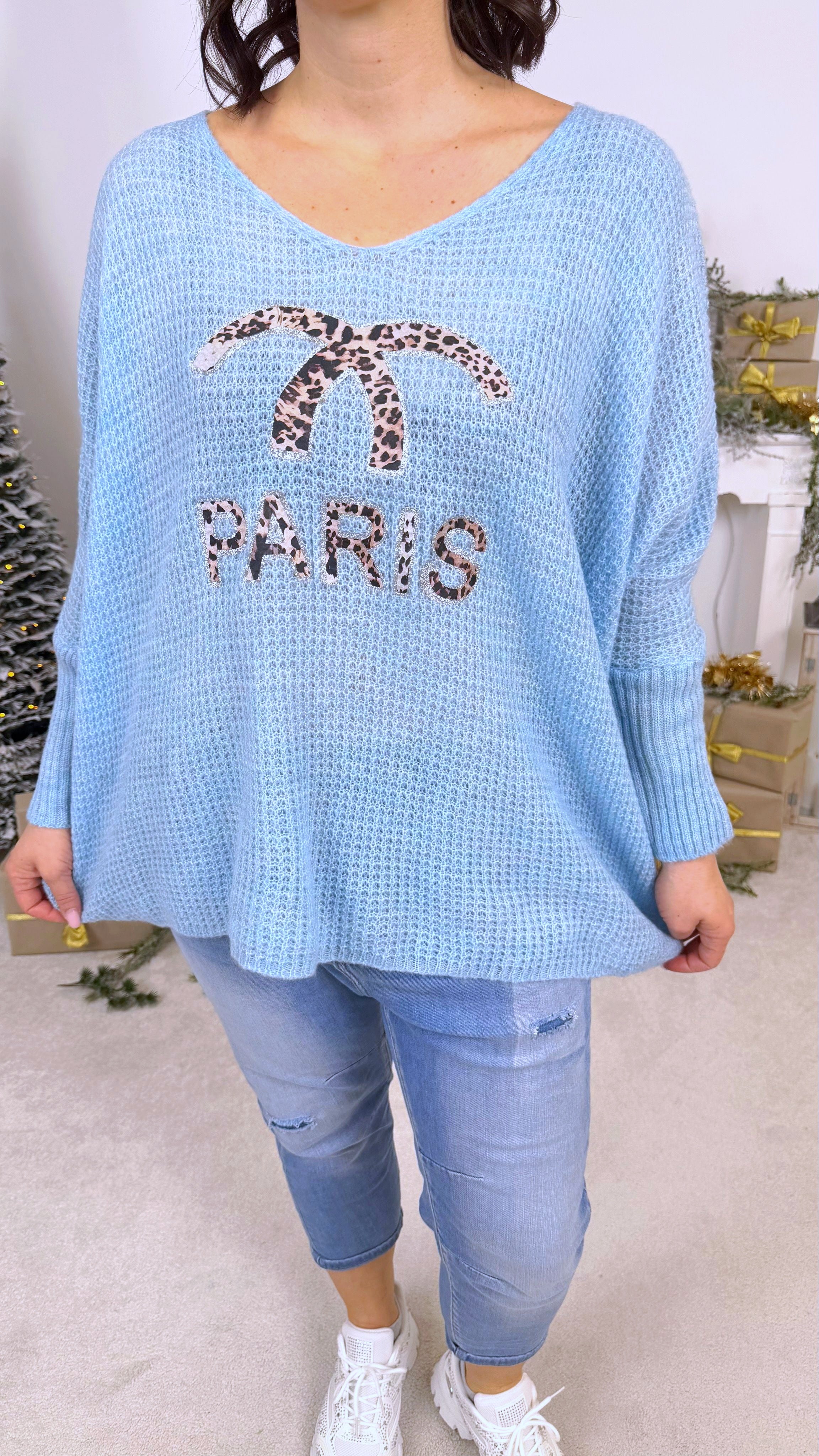 Strickpullover Snuggle Loom *Hellblau*