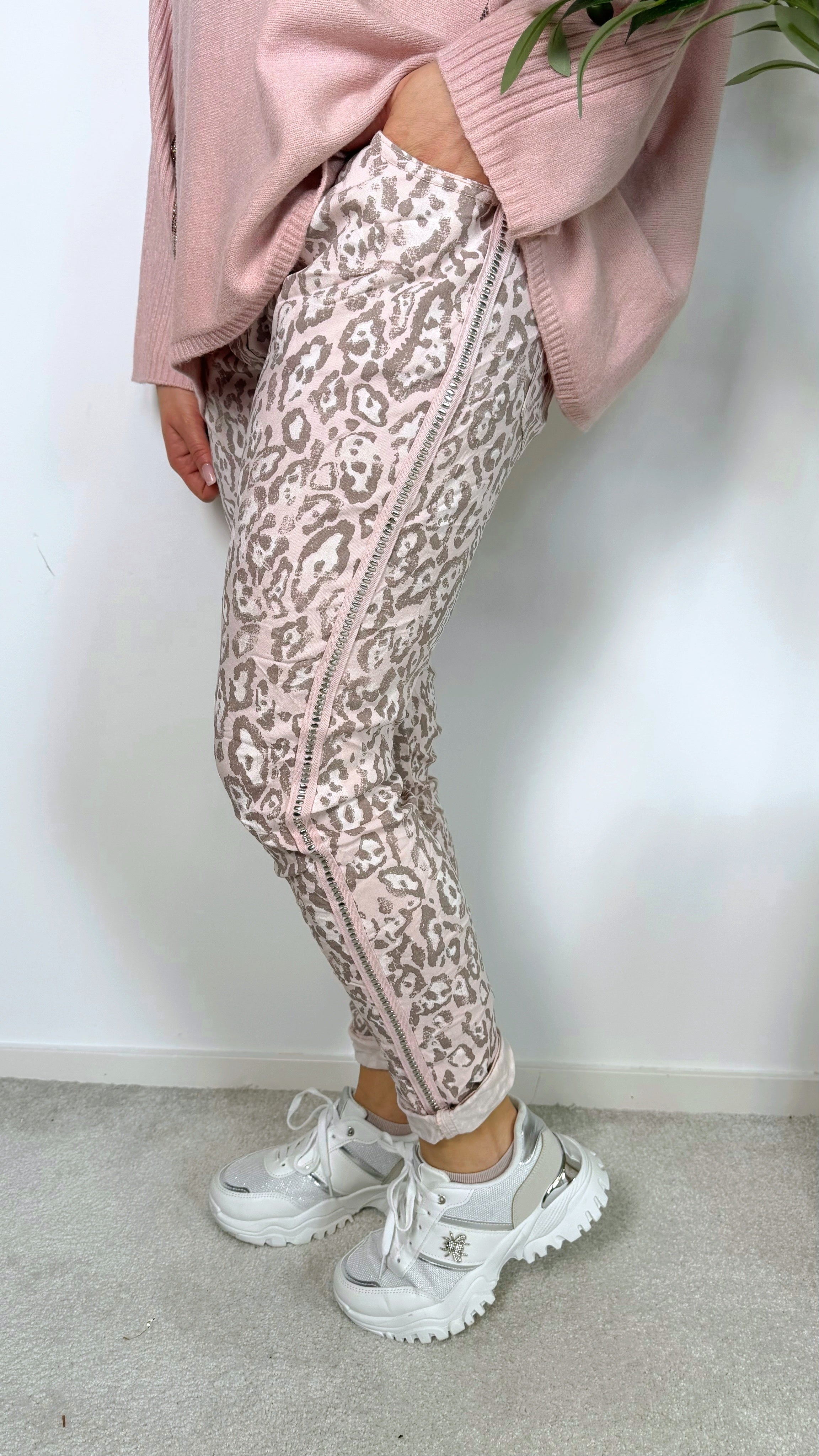 Jogpants Broken Leopard *Rosa*