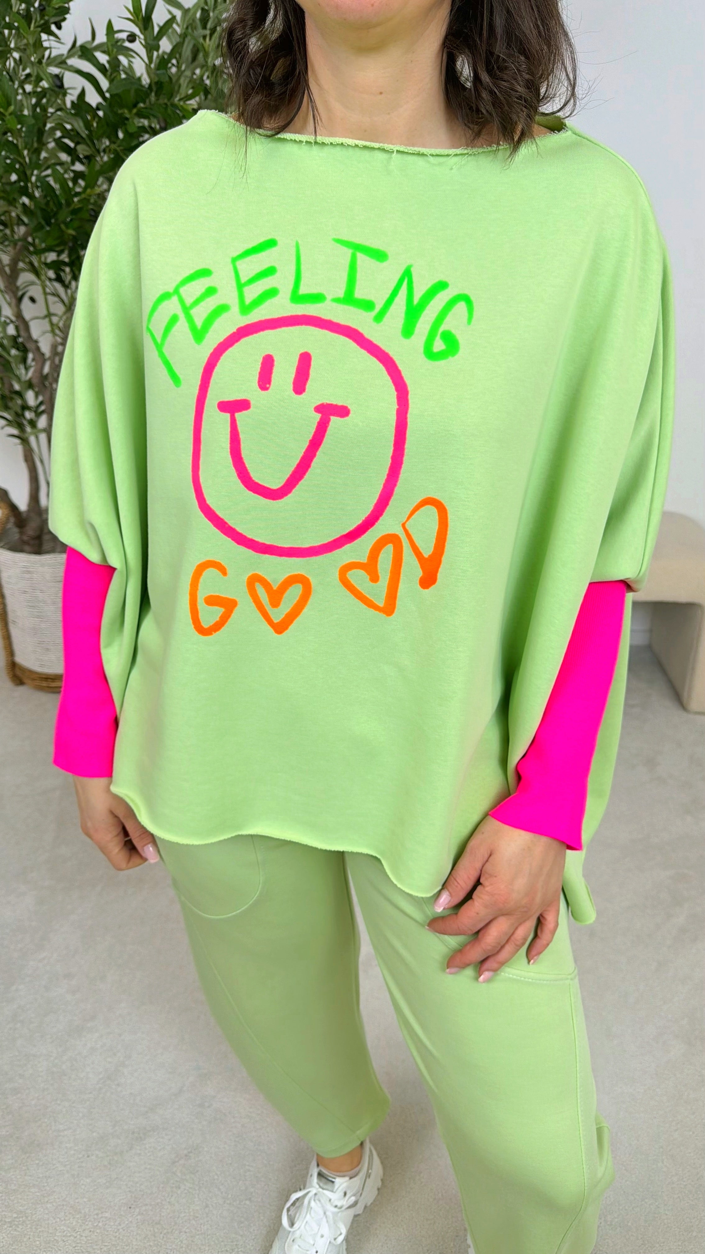 Pullover Happy Energy *Apfelgrün*