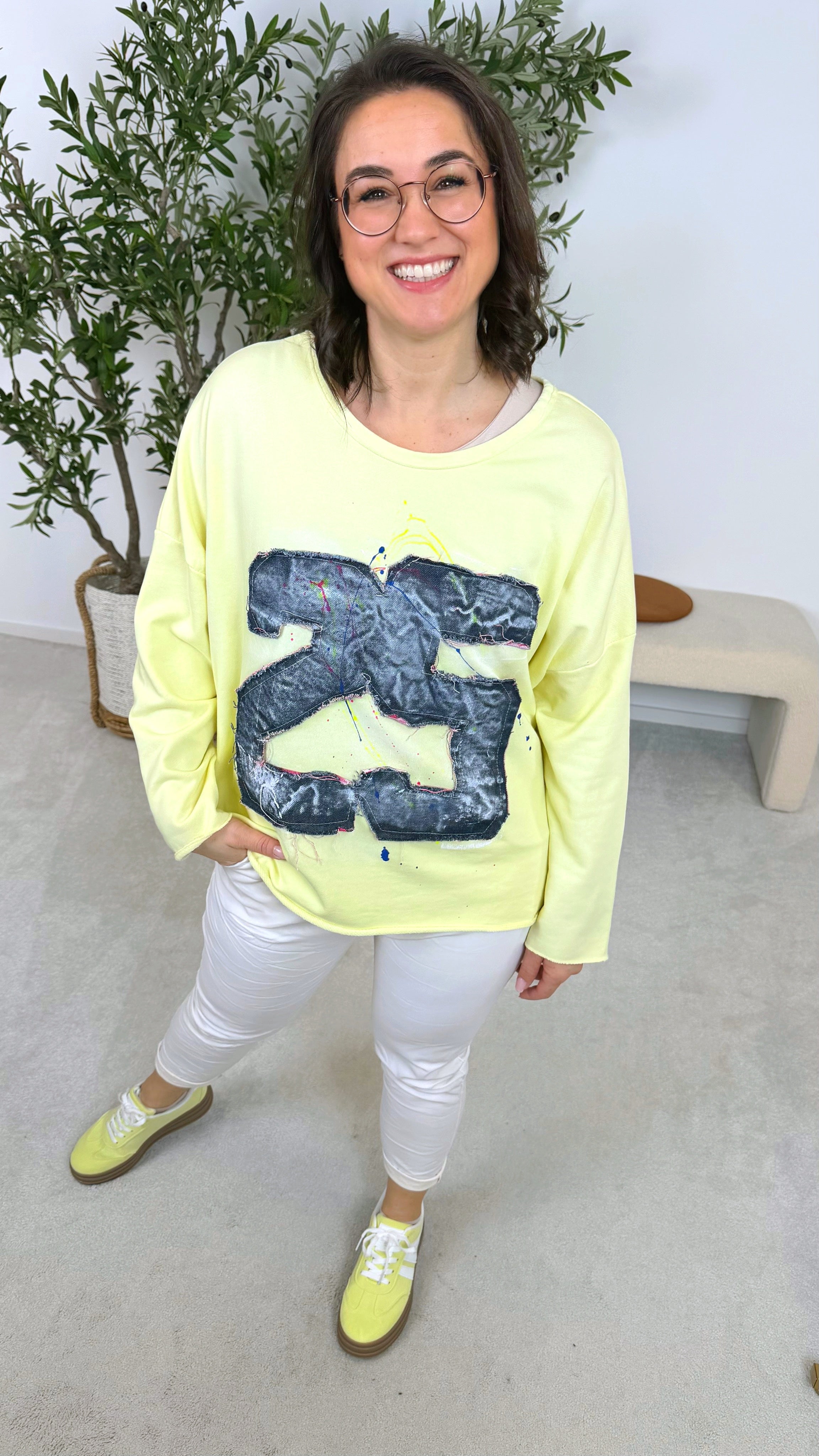 Sweatshirt Rebel Number *Gelb*