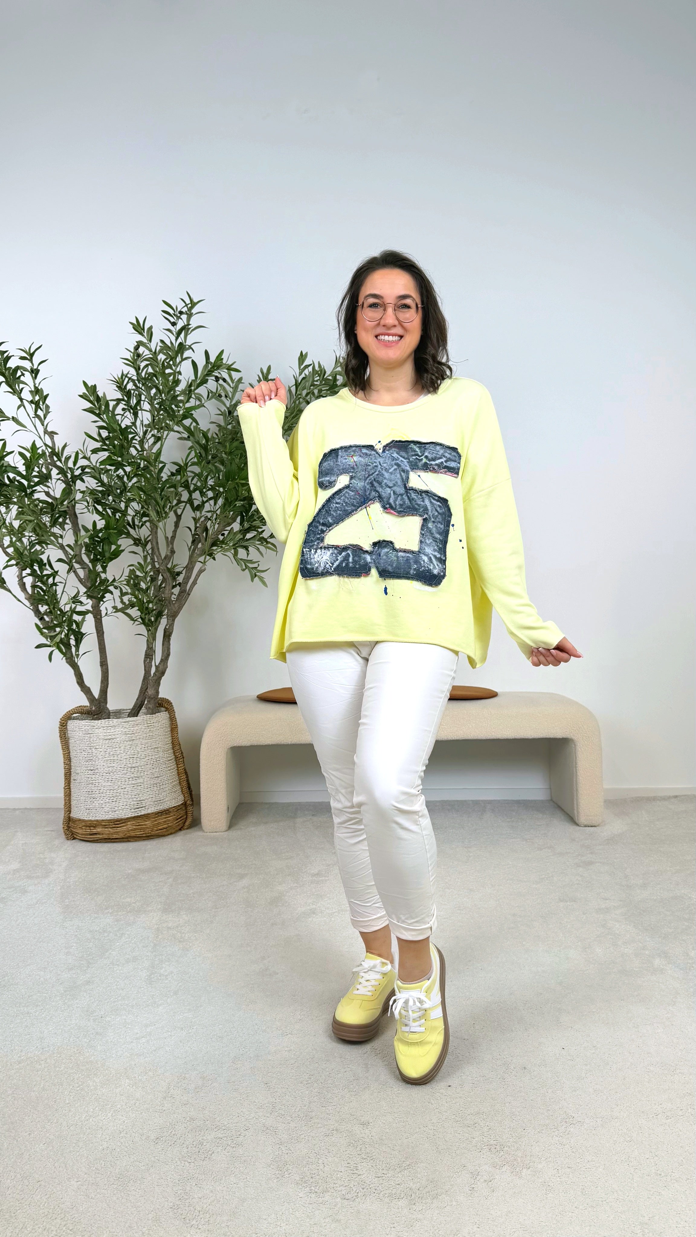 Sweatshirt Rebel Number *Gelb*