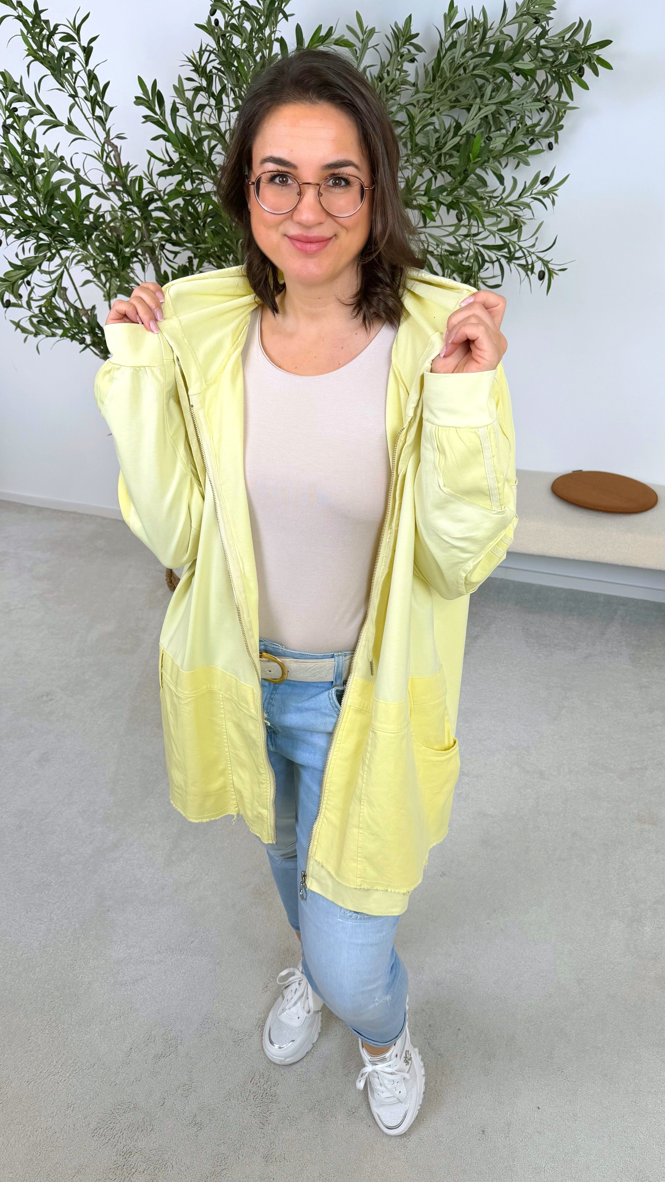 Sweatjacke Zip Me Up *Gelb*