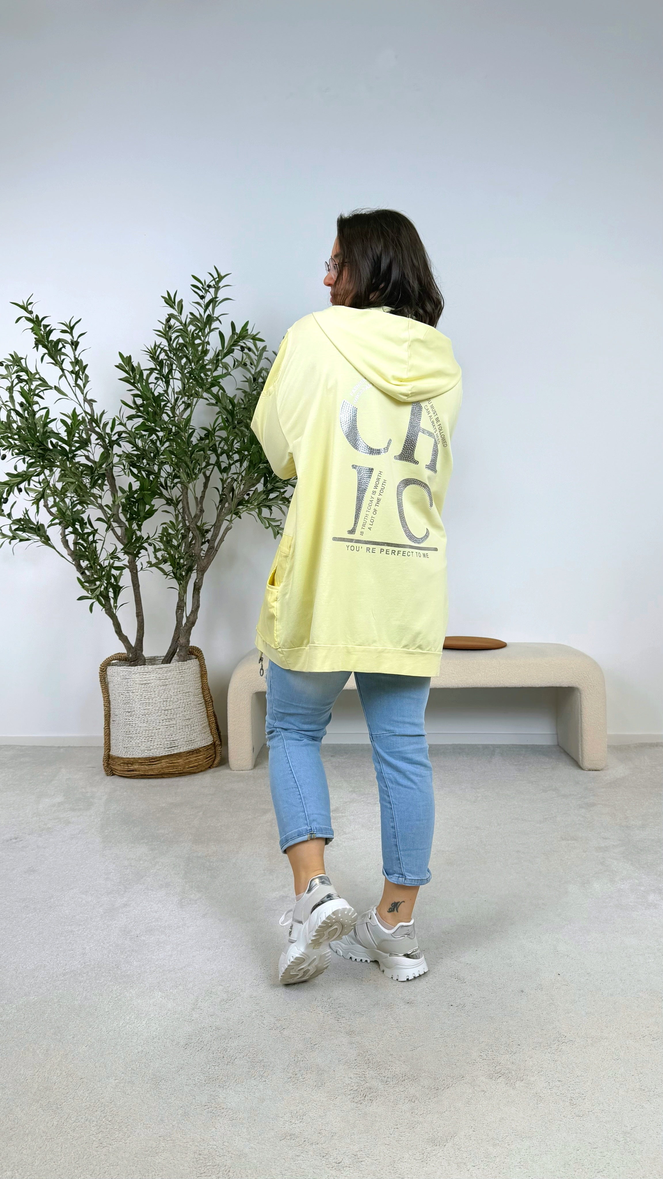 Sweatjacke Zip Me Up *Gelb*