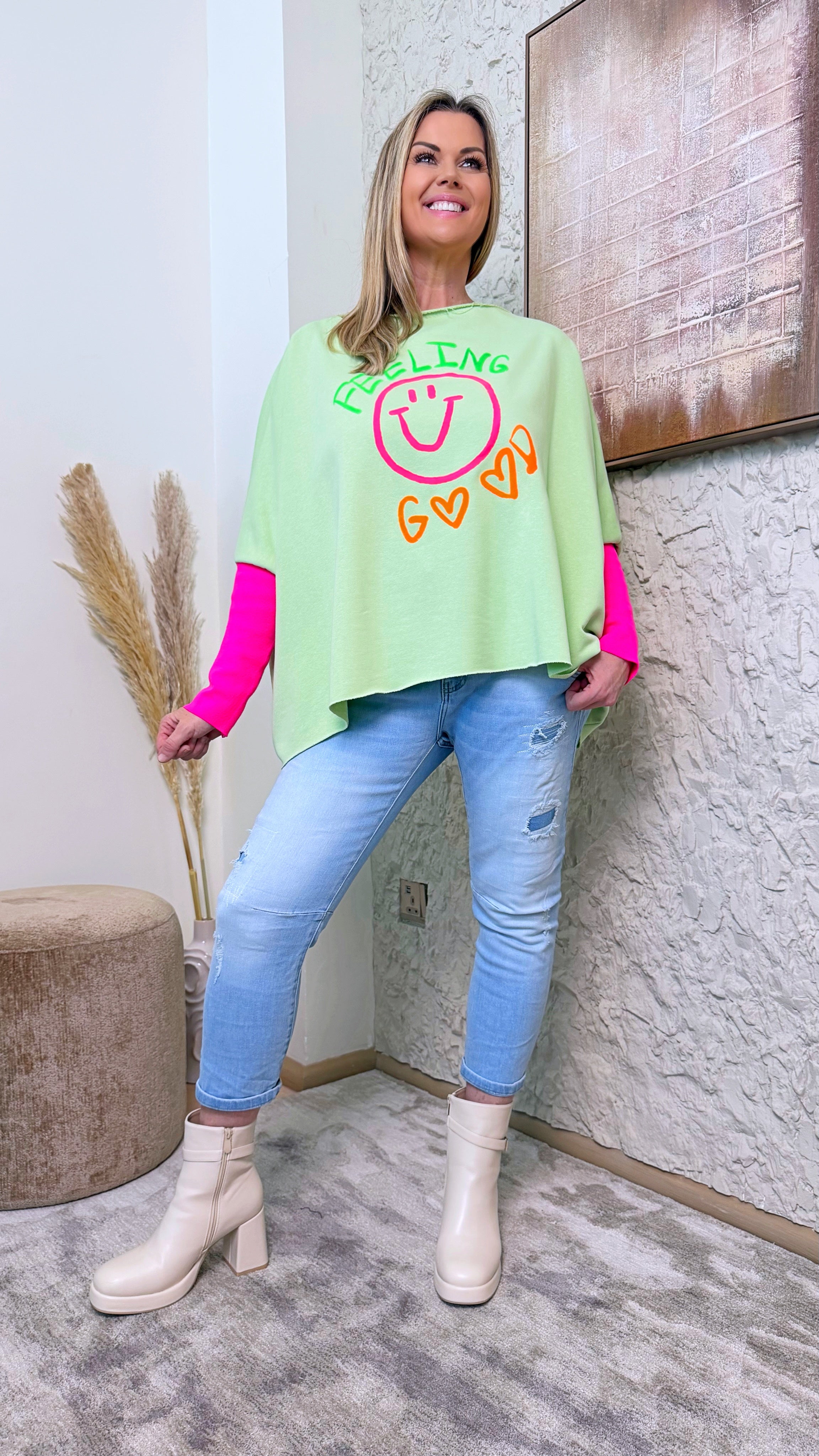 Pullover Happy Energy *Apfelgrün*