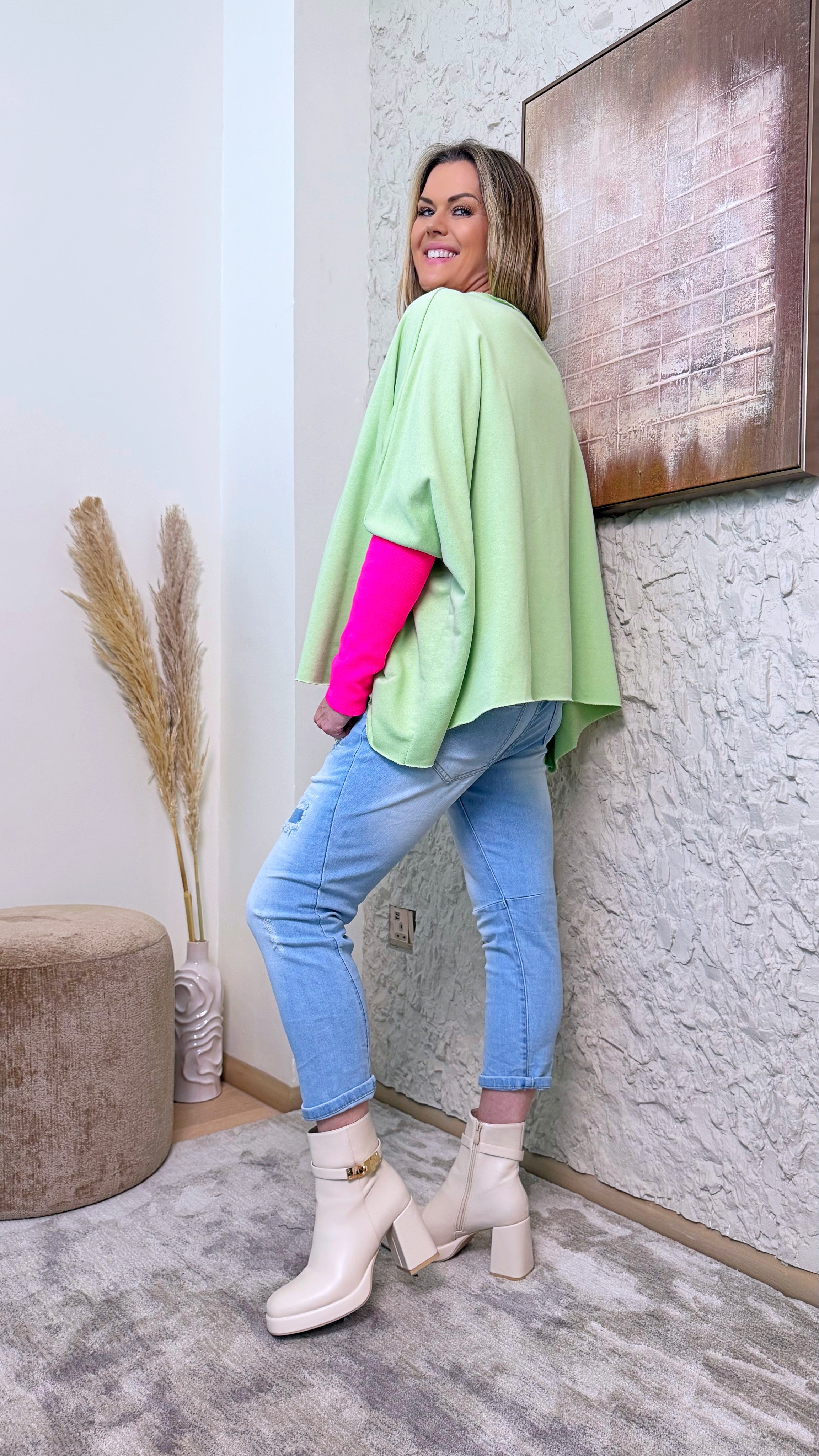 Pullover Happy Energy *Apfelgrün*