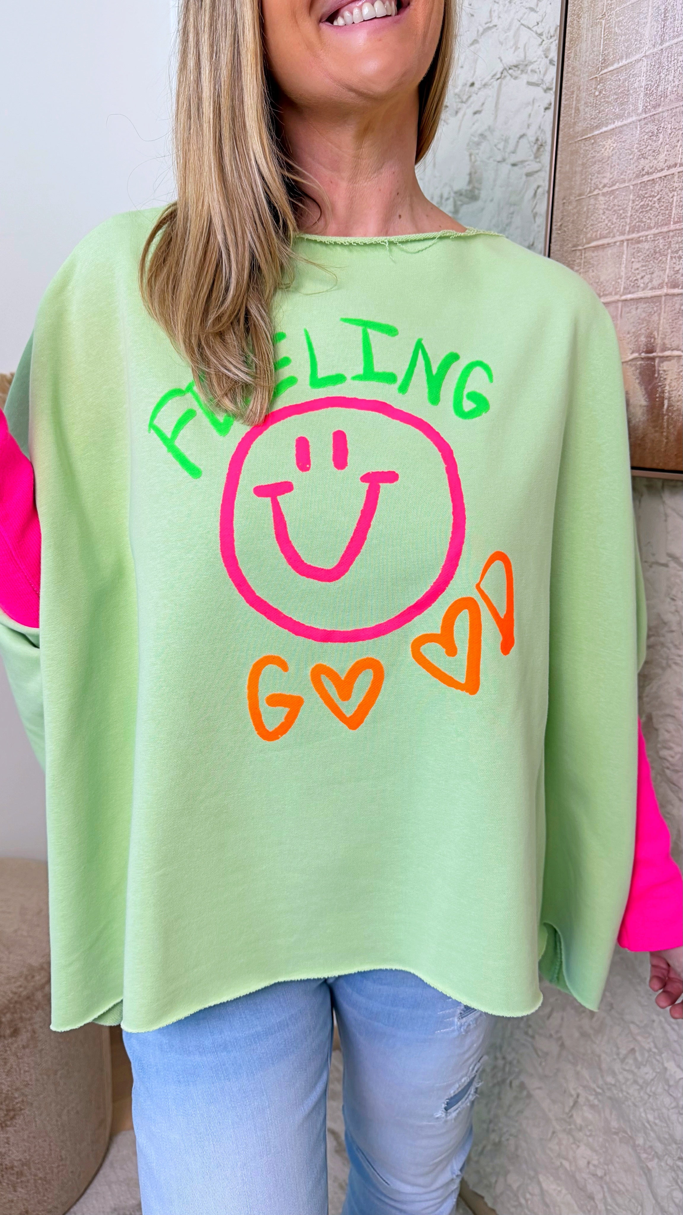 Pullover Happy Energy *Apfelgrün*