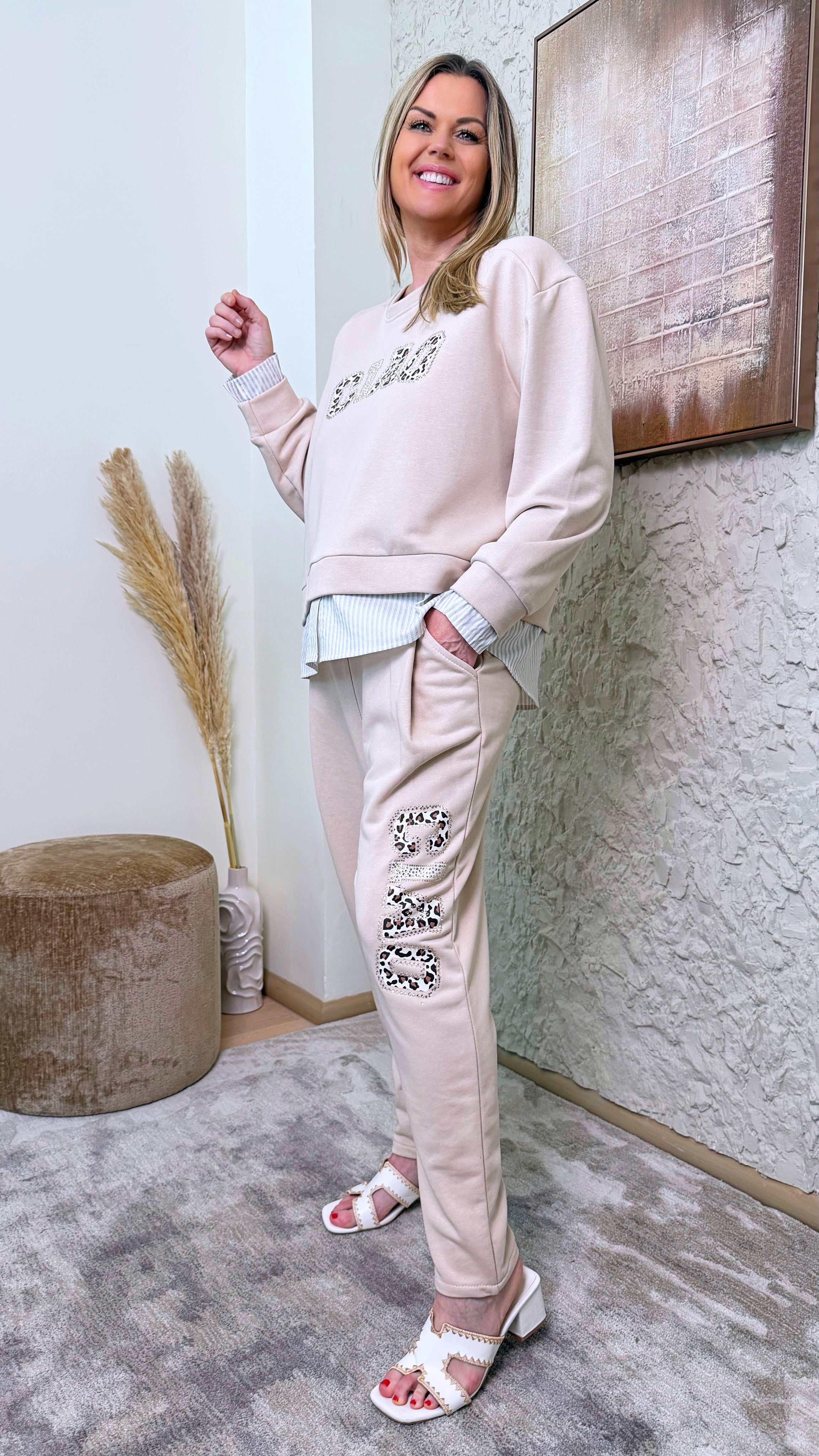 Sweathose Ciao Leo *Beige*