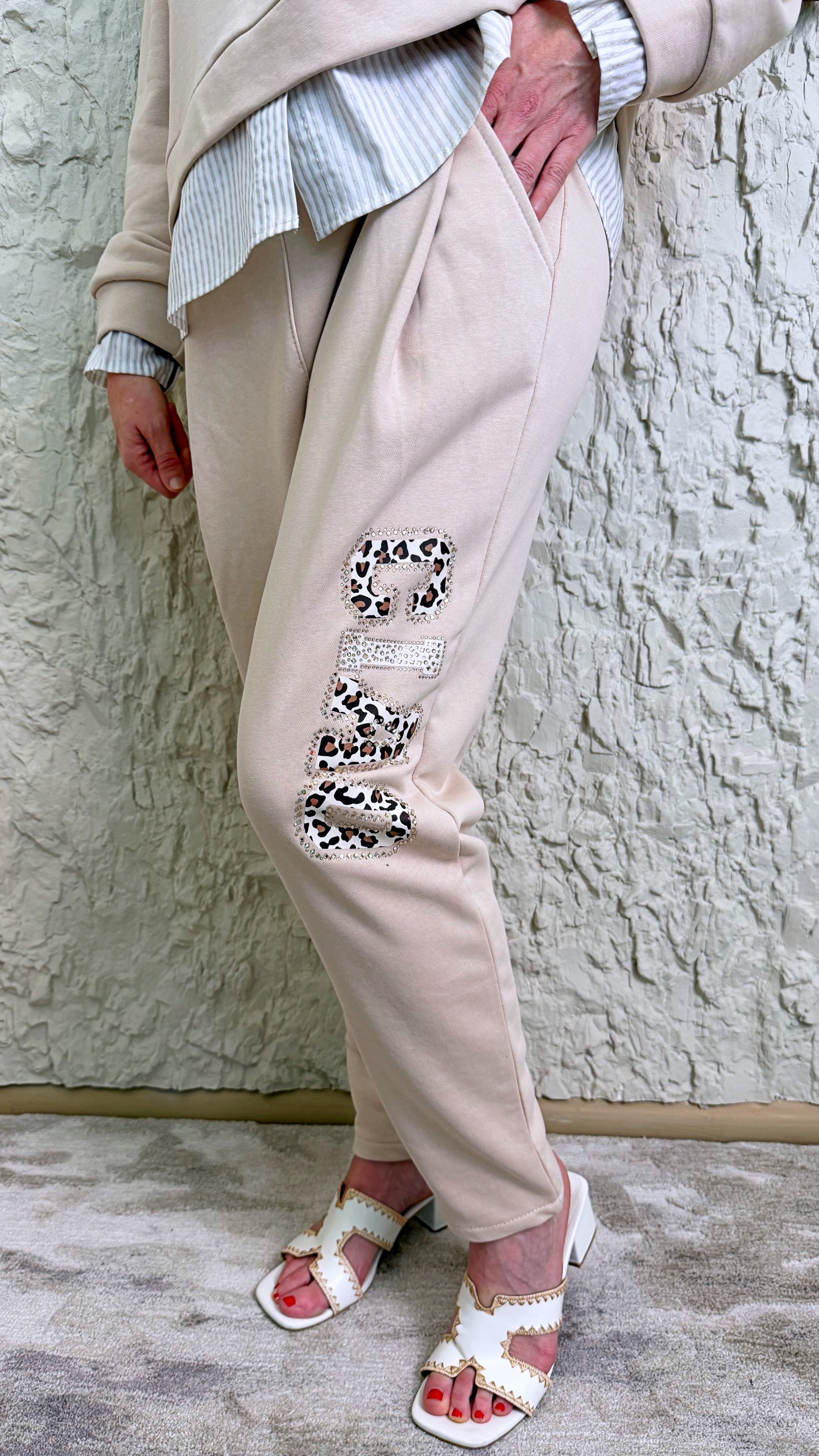 Sweathose Ciao Leo *Beige*