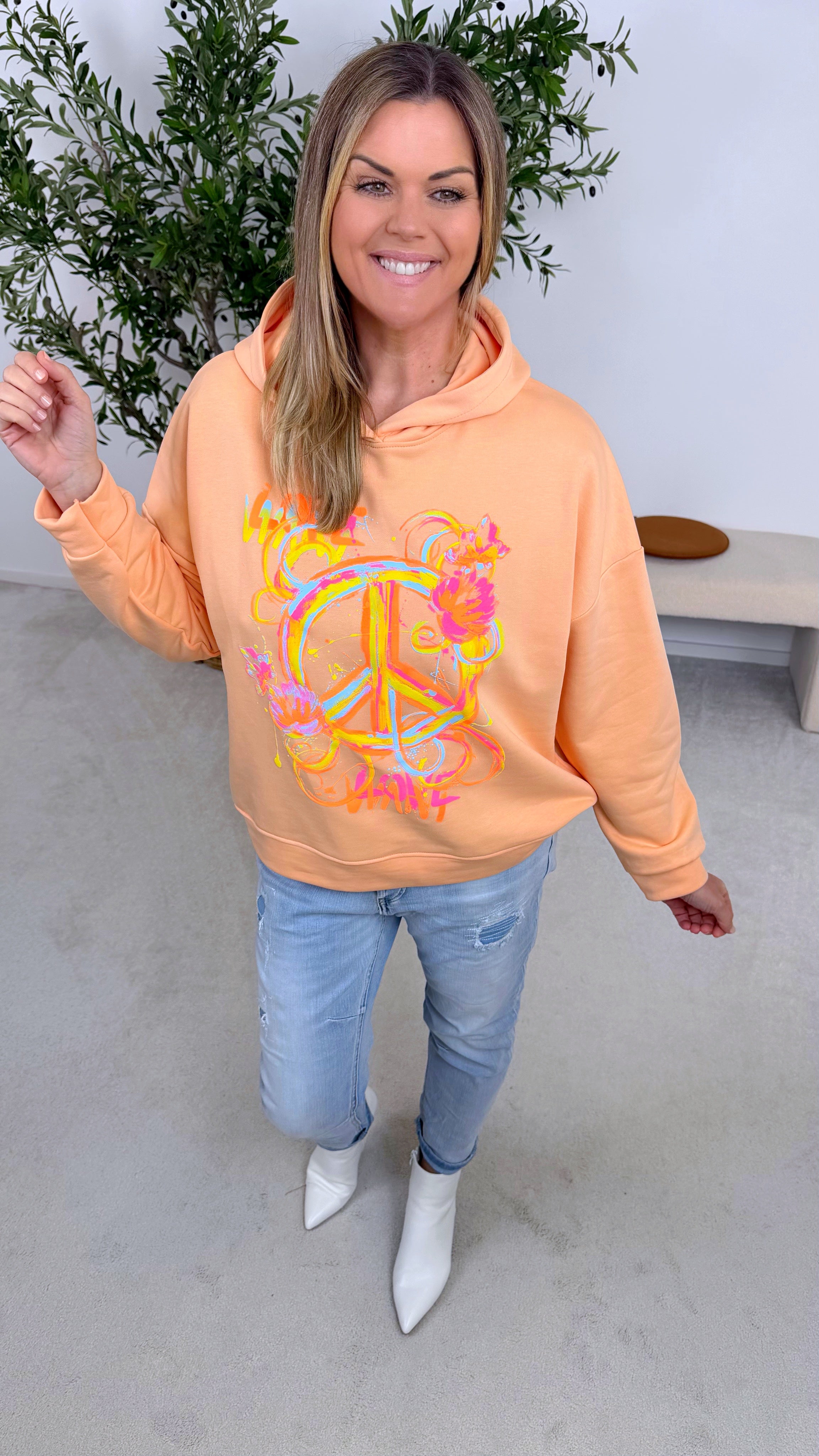 Hoodie Paint Splash *Apricot*