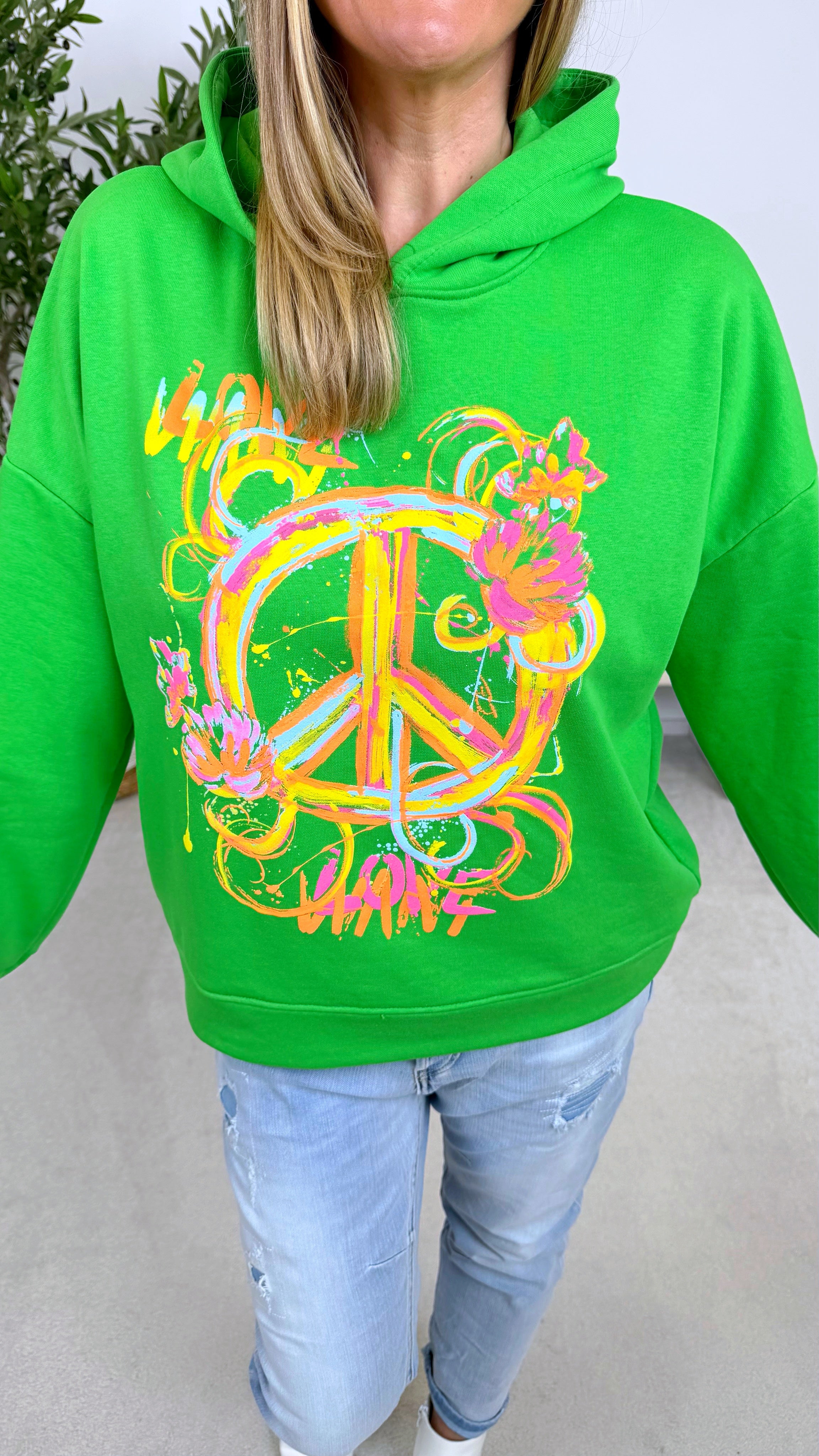 Hoodie Paint Splash *Grün*