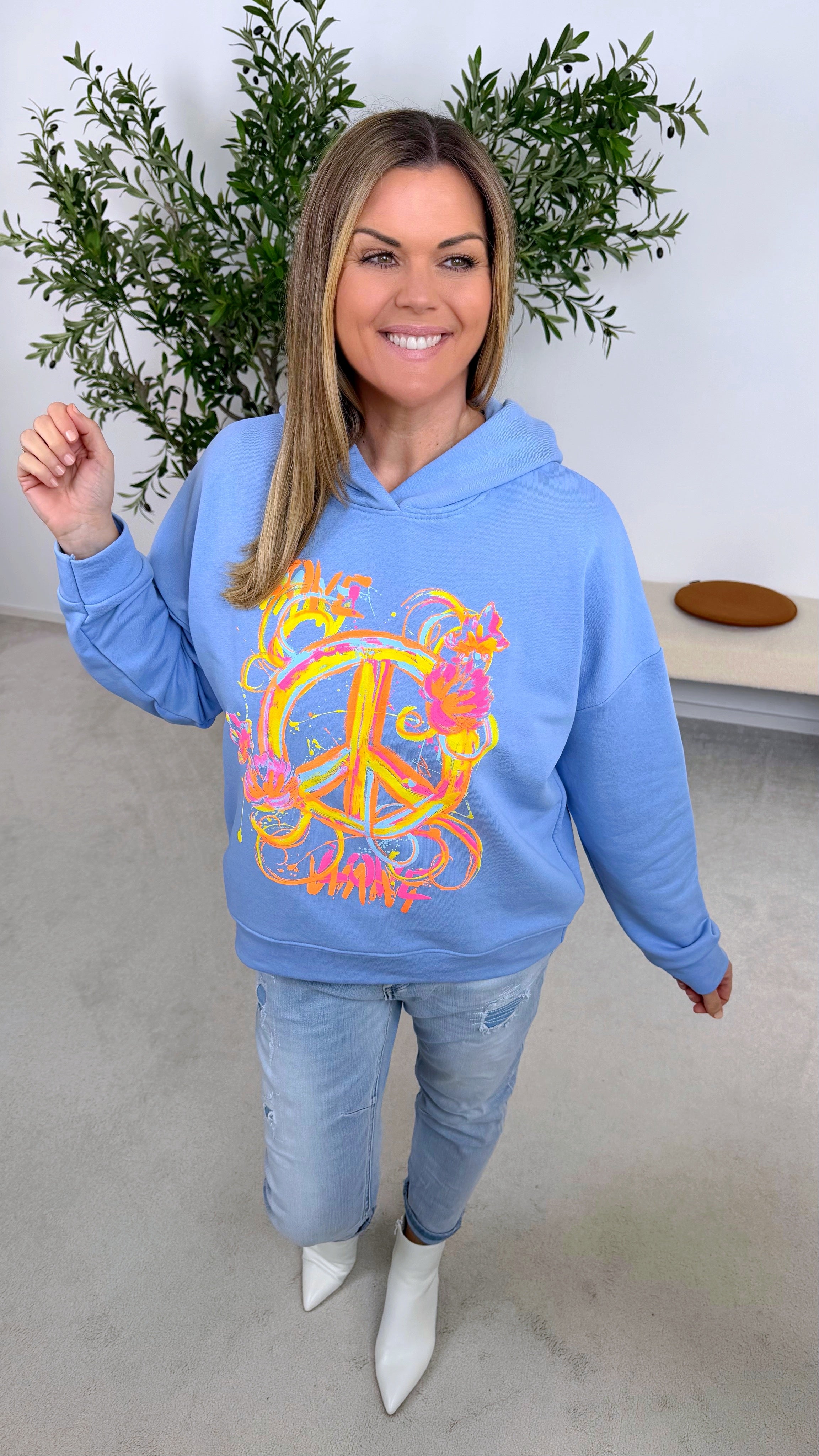 Hoodie Paint Splash *Blau*