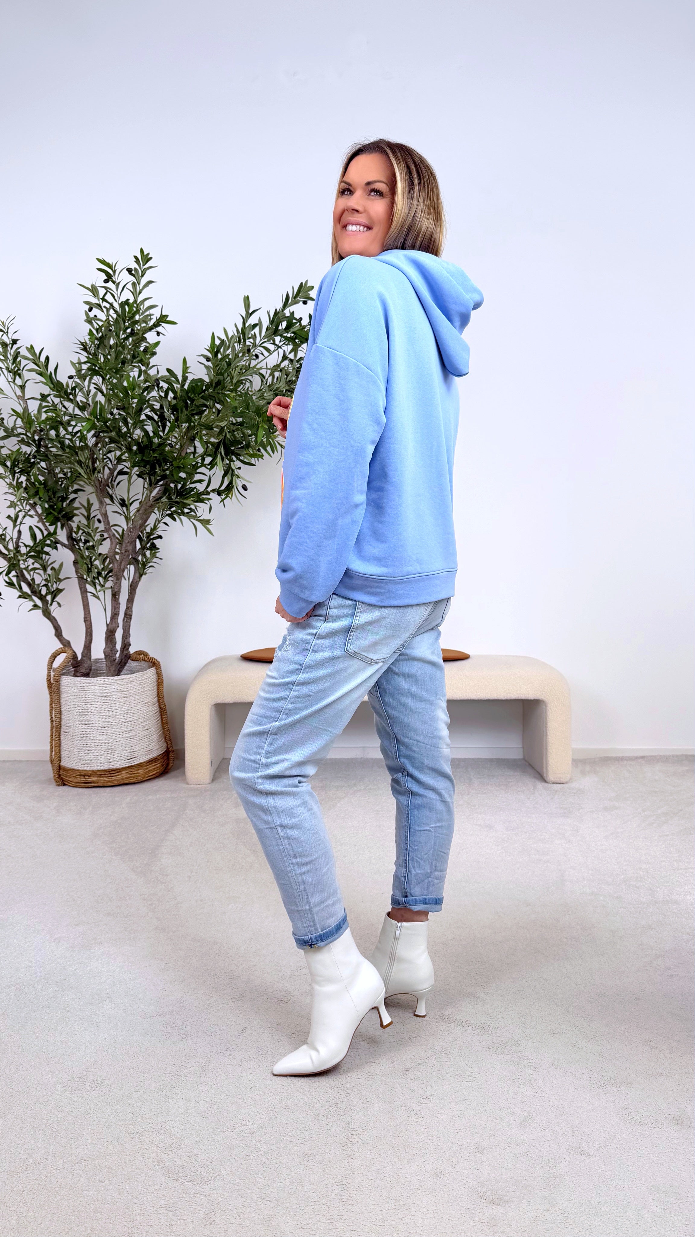 Hoodie Paint Splash *Blau*