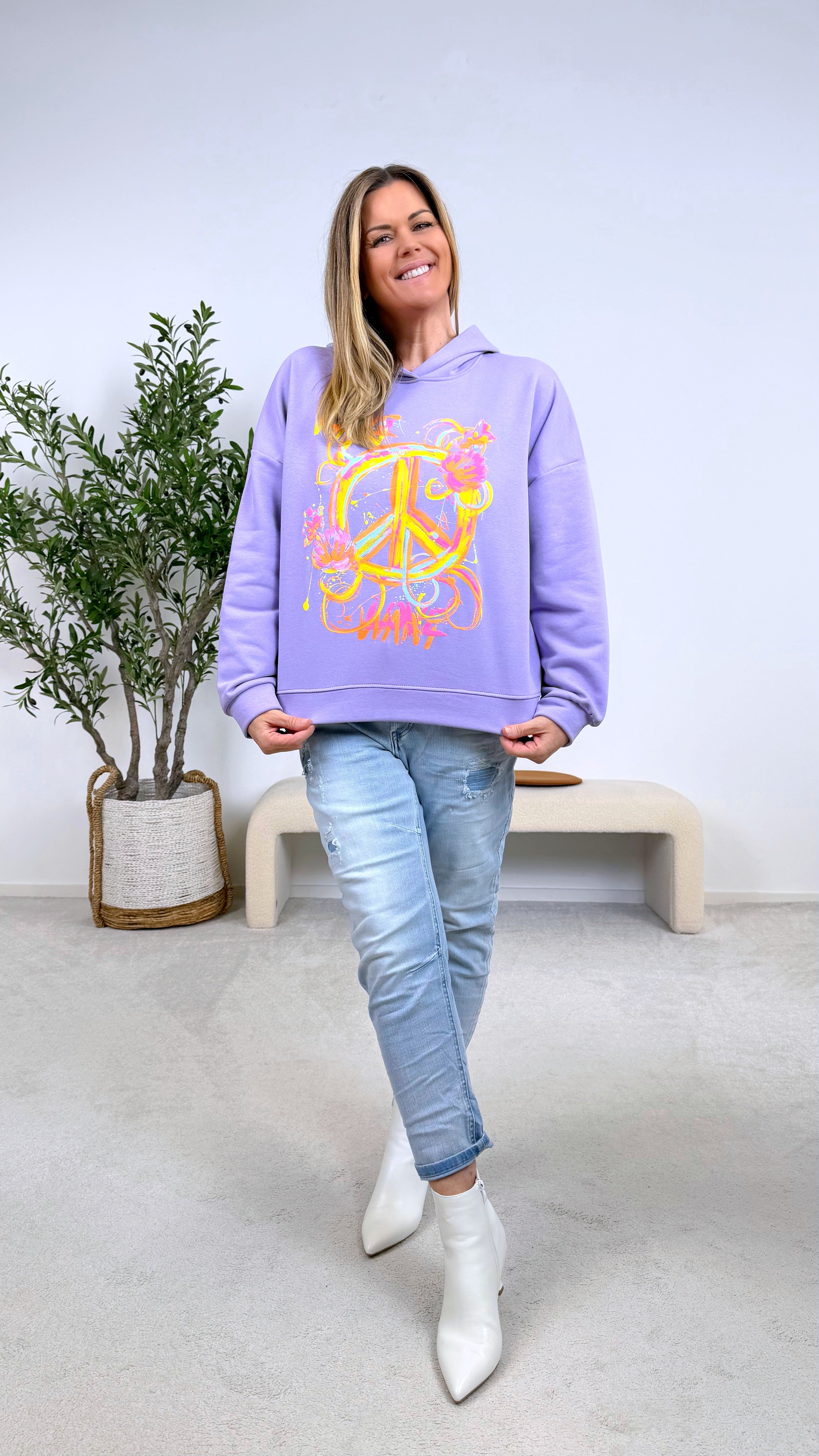 Hoodie Paint Splash *Lila*