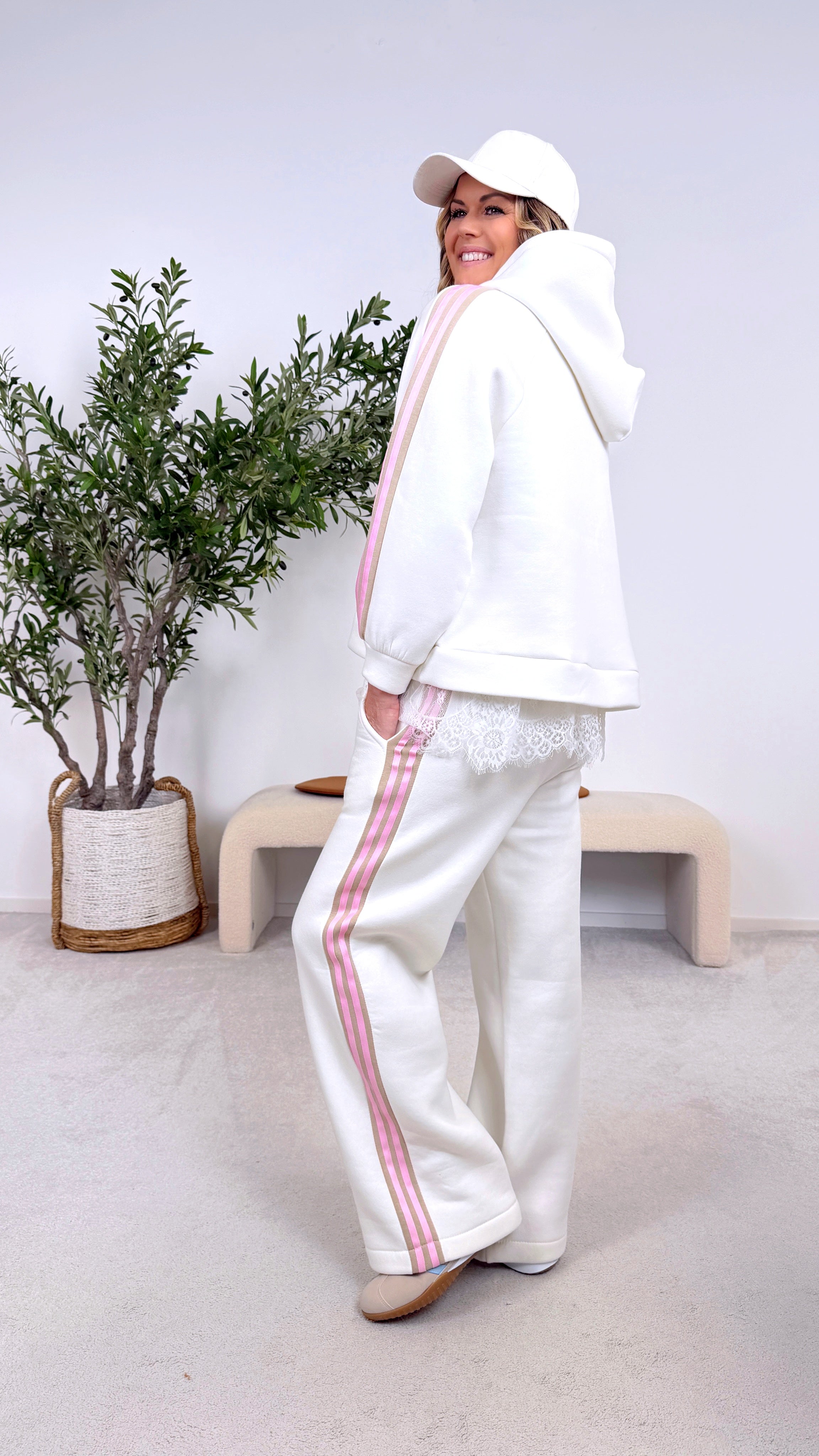 Hoodie Candy Stripes *Weiß*