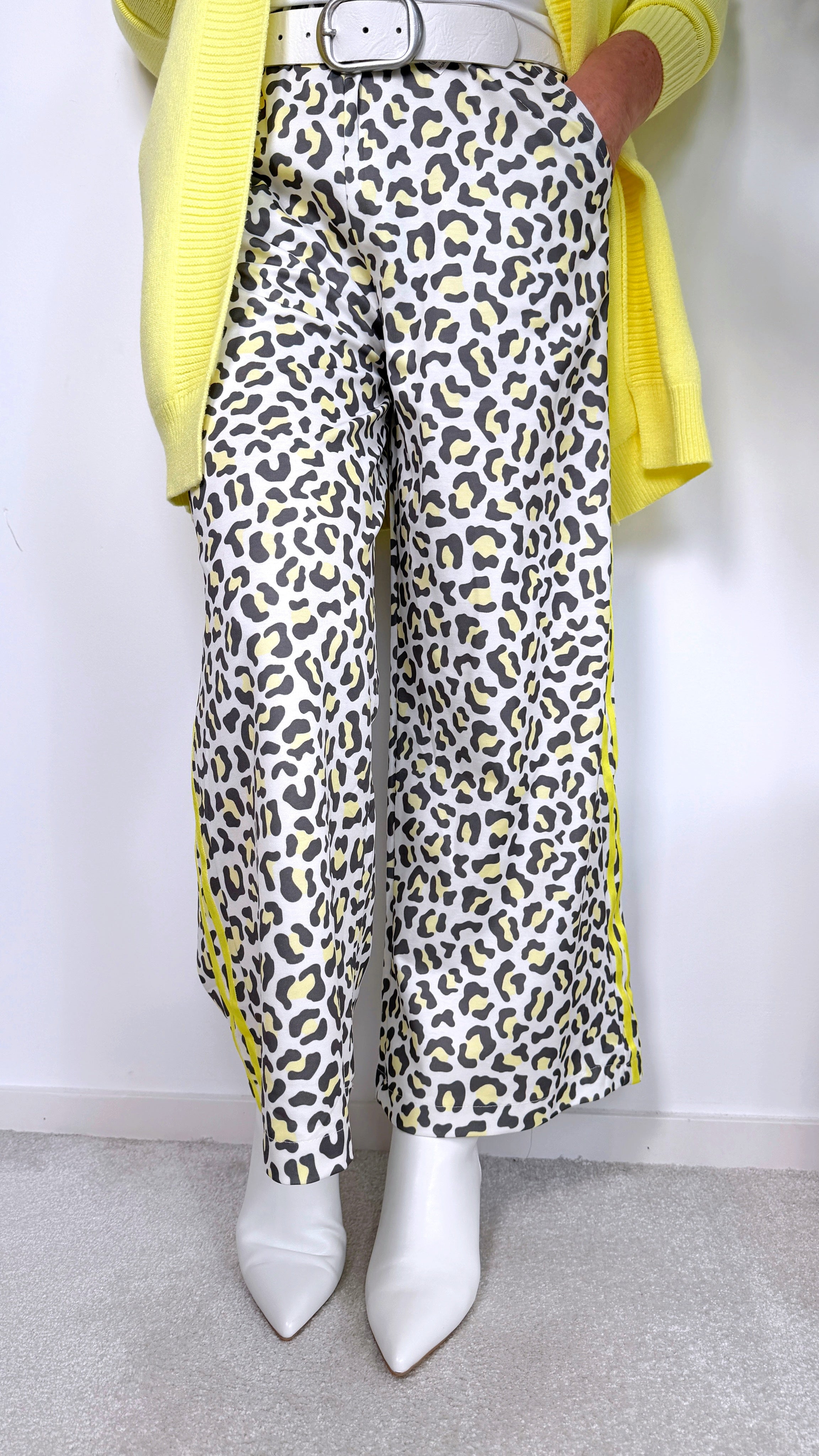 Sweathose Quilted Leopard *Gelb*