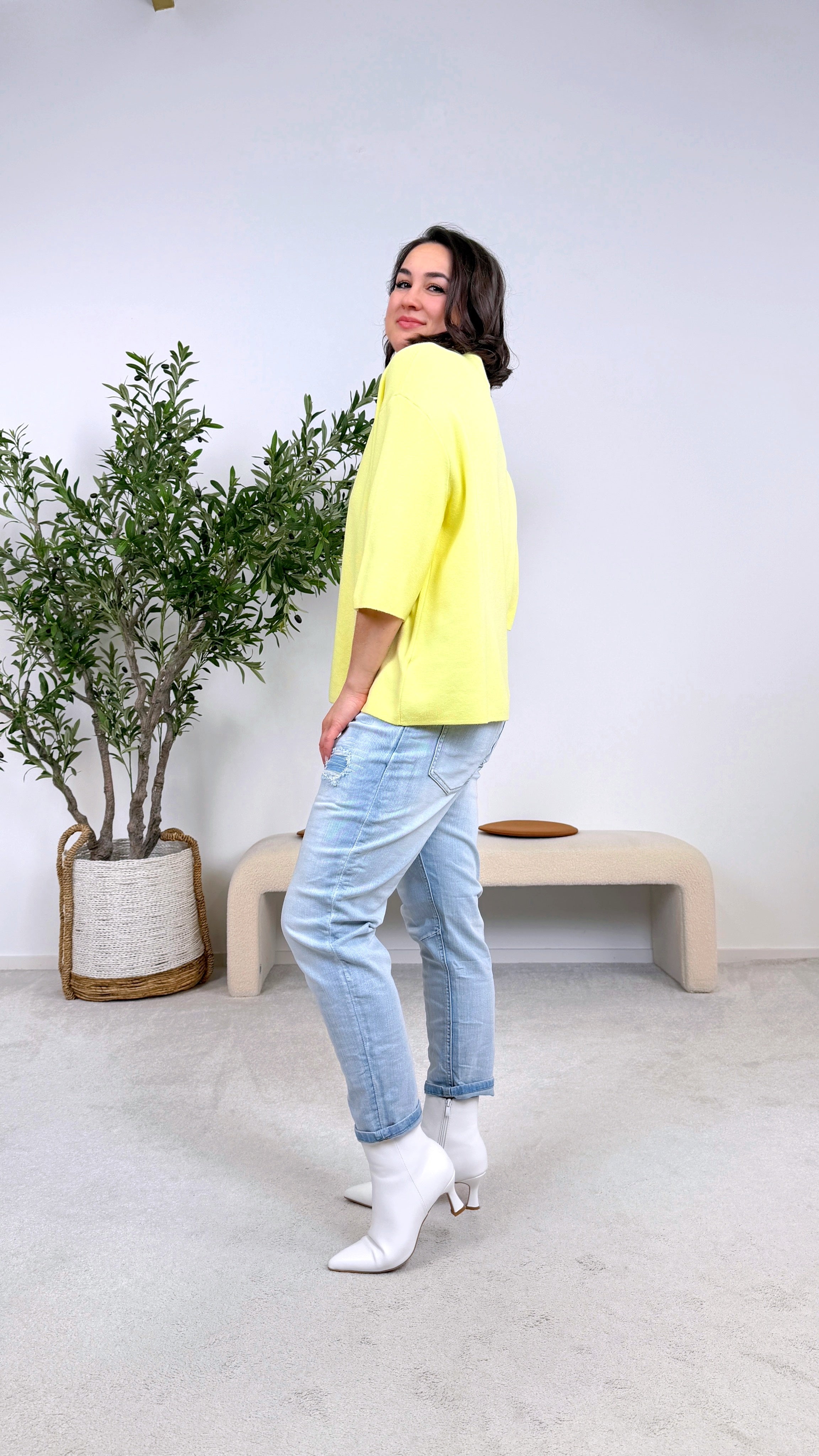 Strickshirt Clean Chic *Gelb*