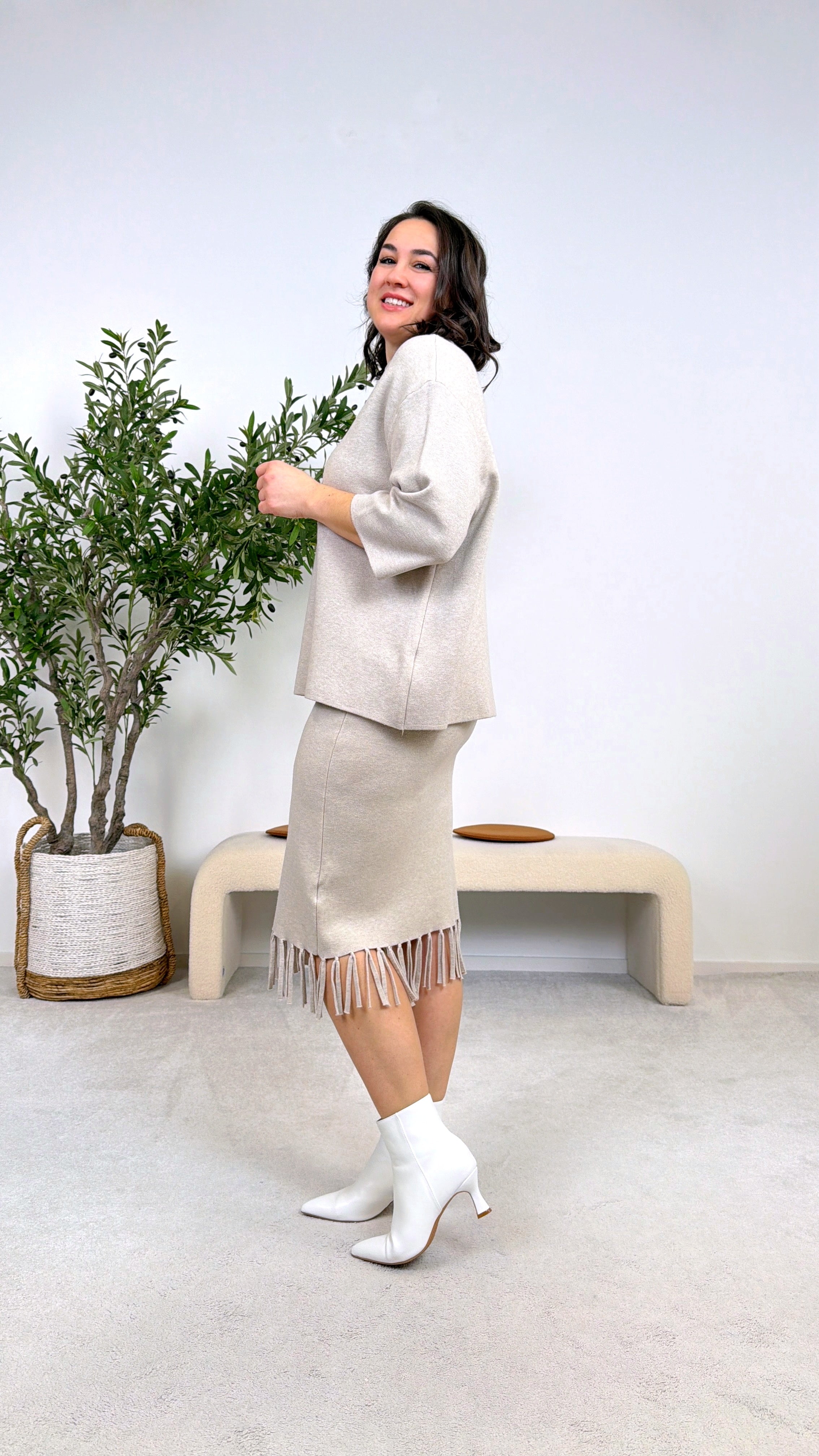 Strickshirt Clean Chic *Beige*