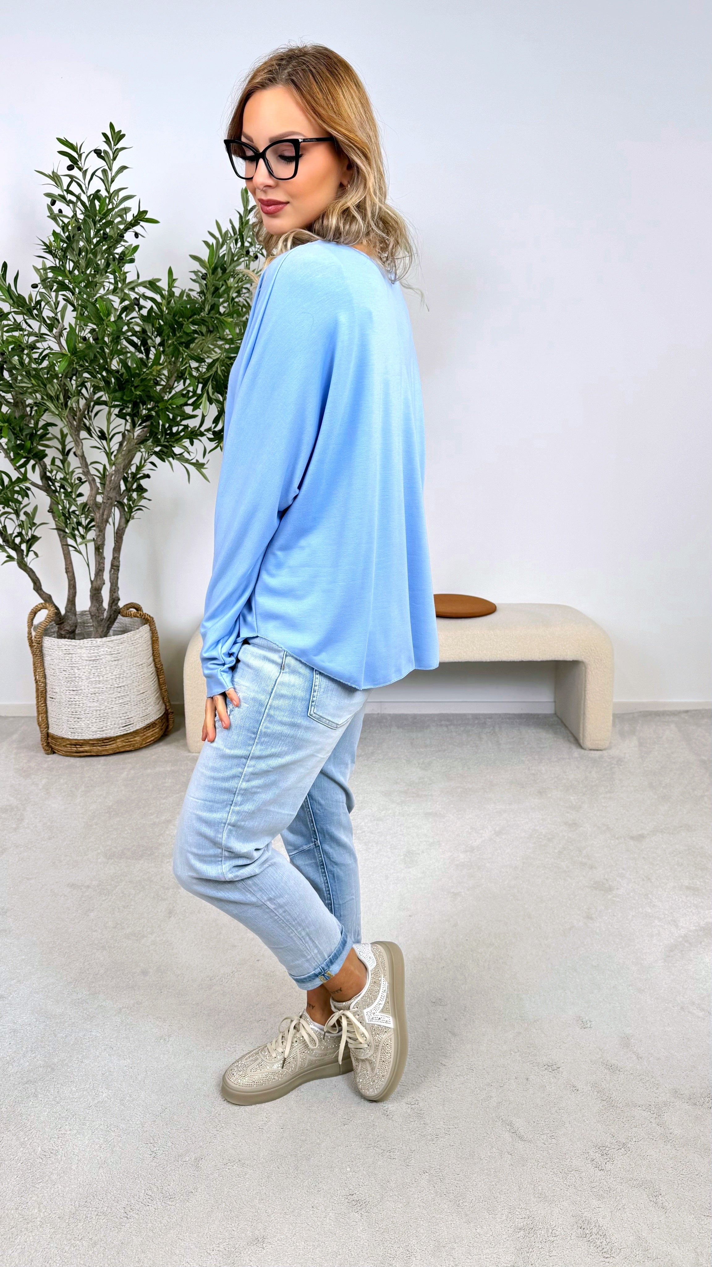 Langarmshirt Anouk *Hellblau*