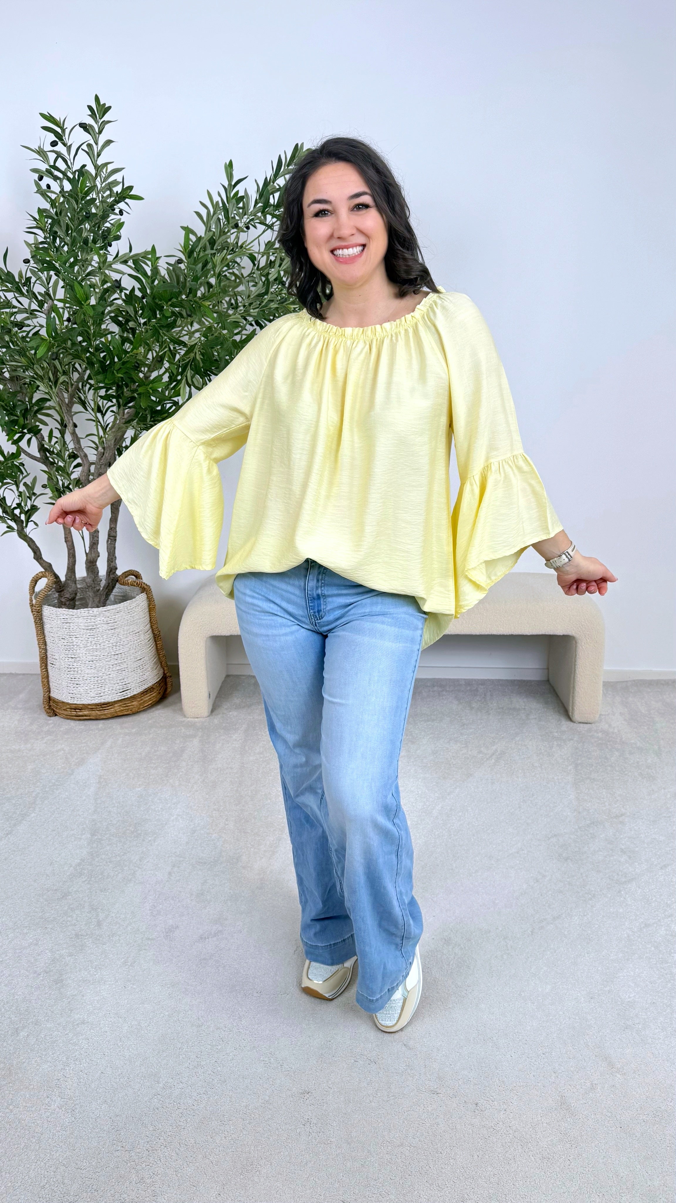 Blusenshirt Lovely Escape *Gelb*(lieferbar ab 7.2.26)