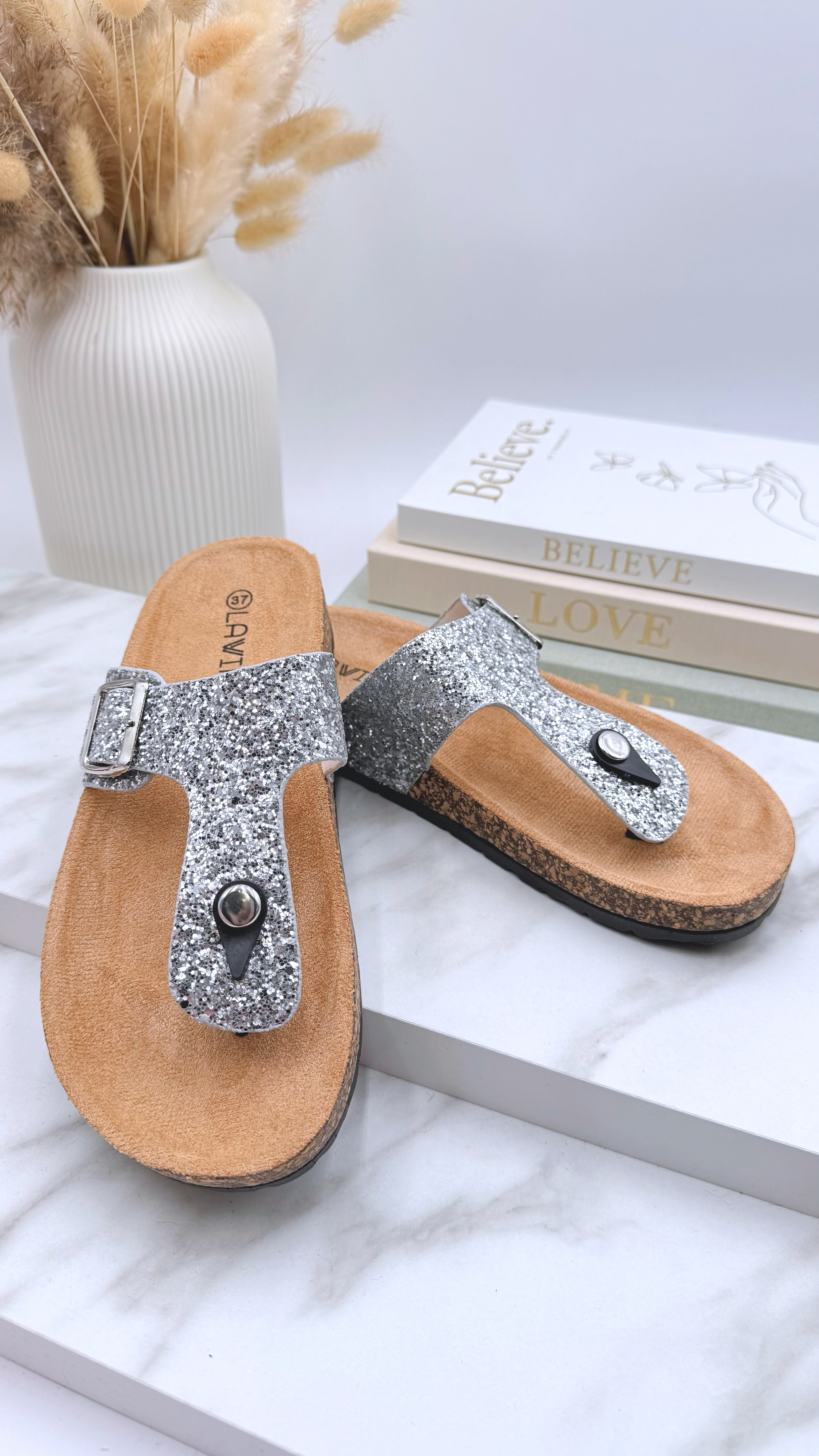 Sandalen Sparkling Chic *Silber*