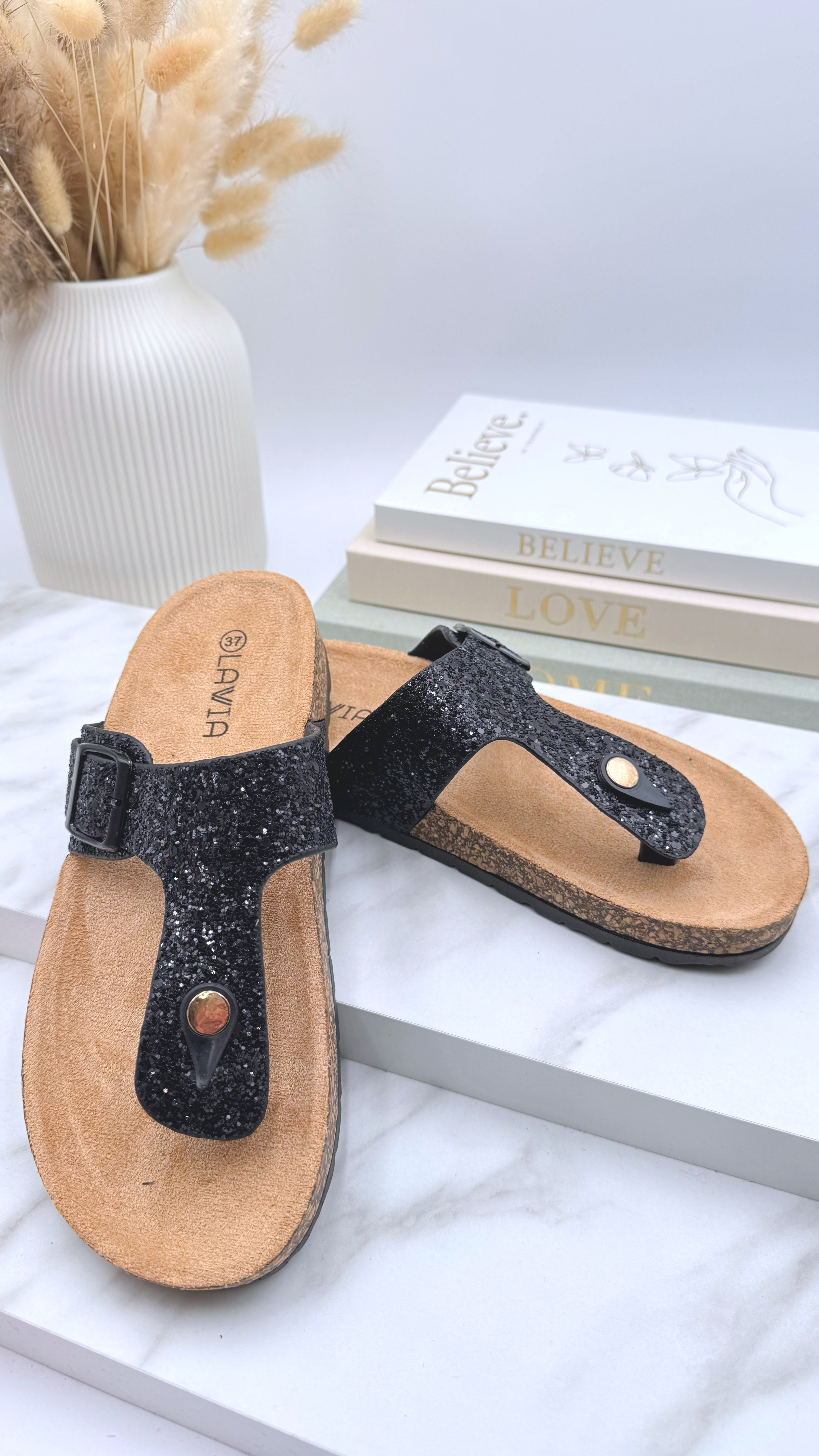 Sandalen Sparkling Chic *Schwarz*