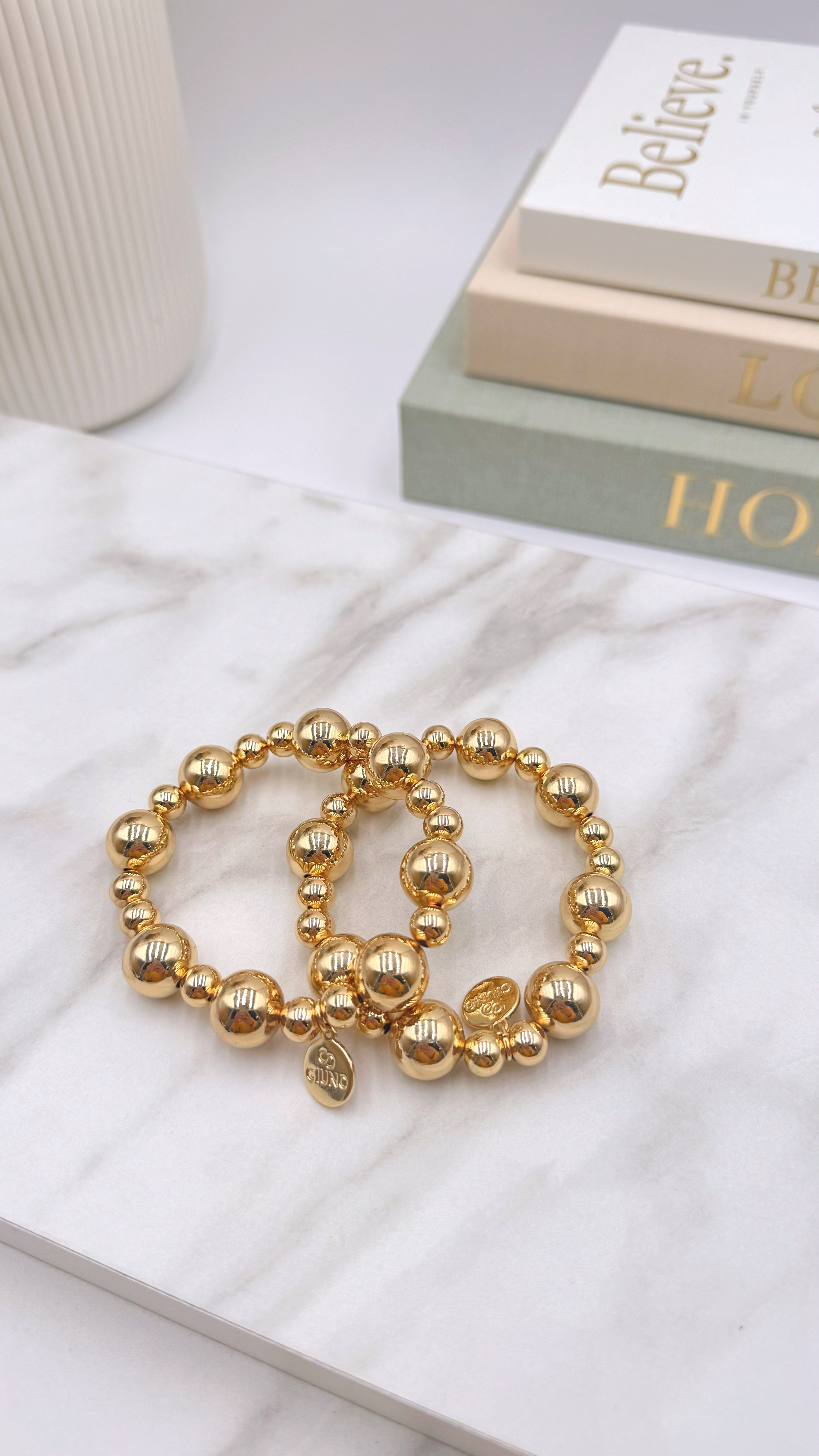 Perlenarmband Bold Beads *Gold*