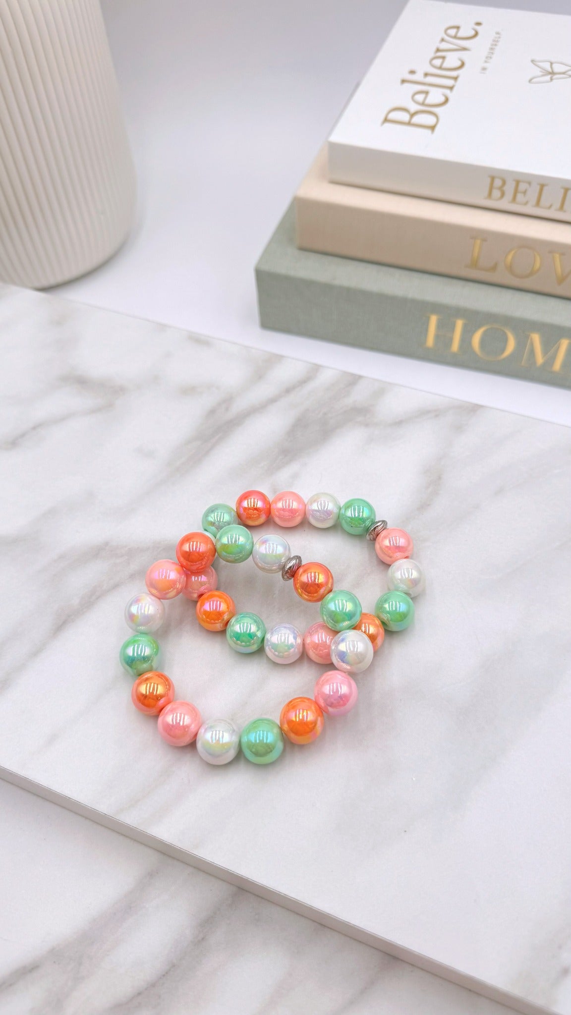 Perlenarmband Joy Vibes *Grün*