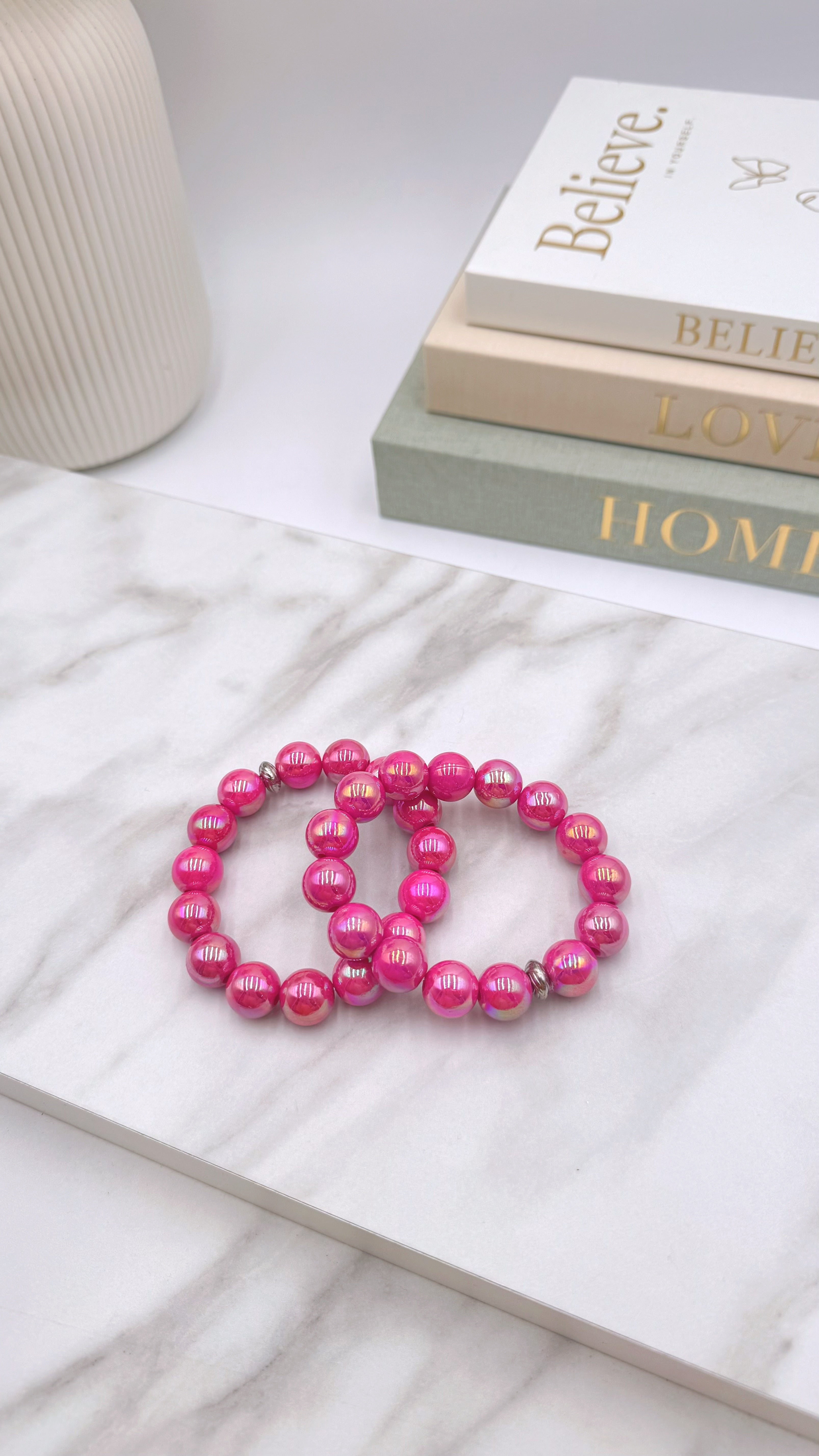 Perlenarmband Glossy Love *Pink*