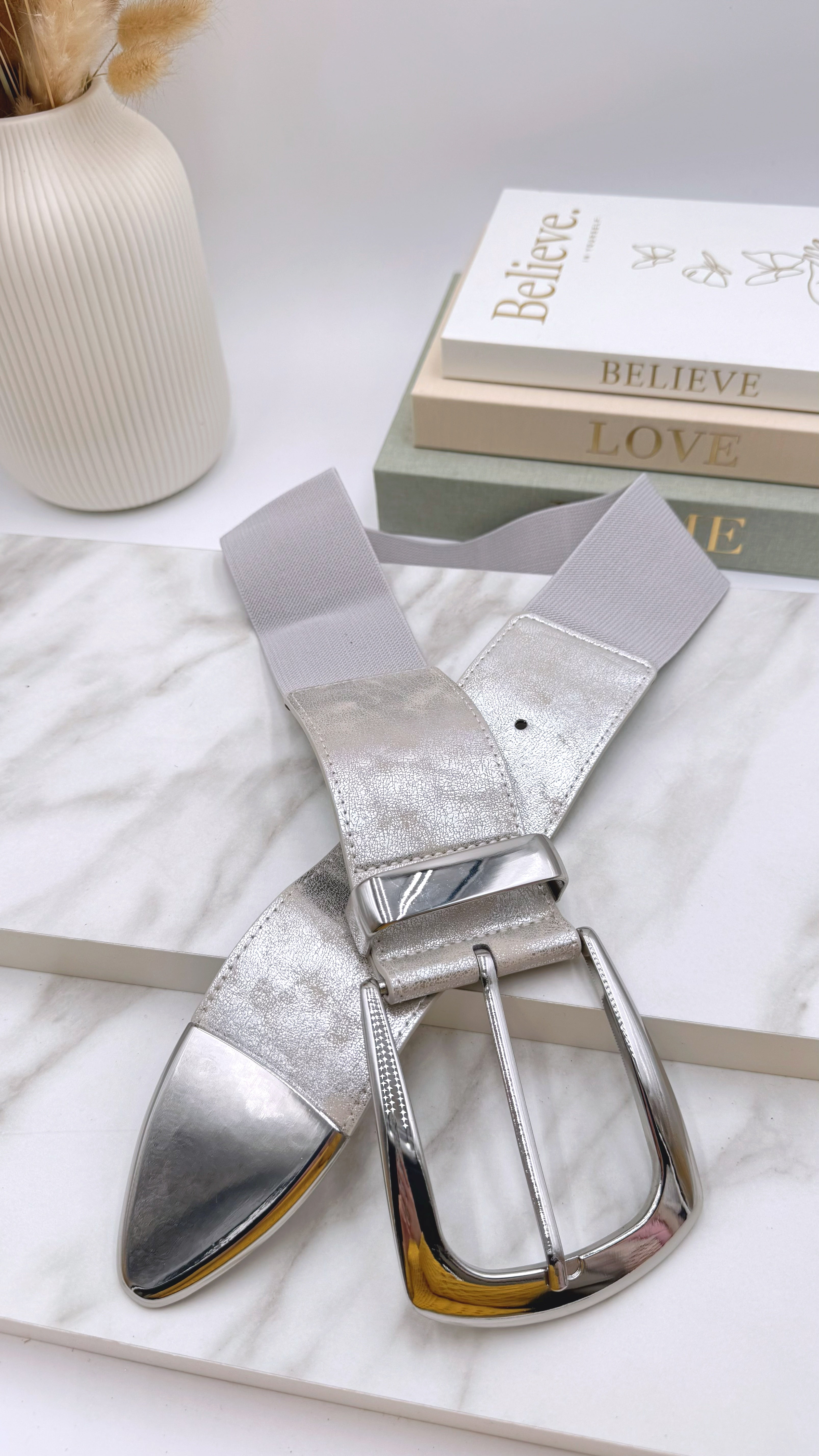 Gürtel Luxe Band *Silber/Silber*