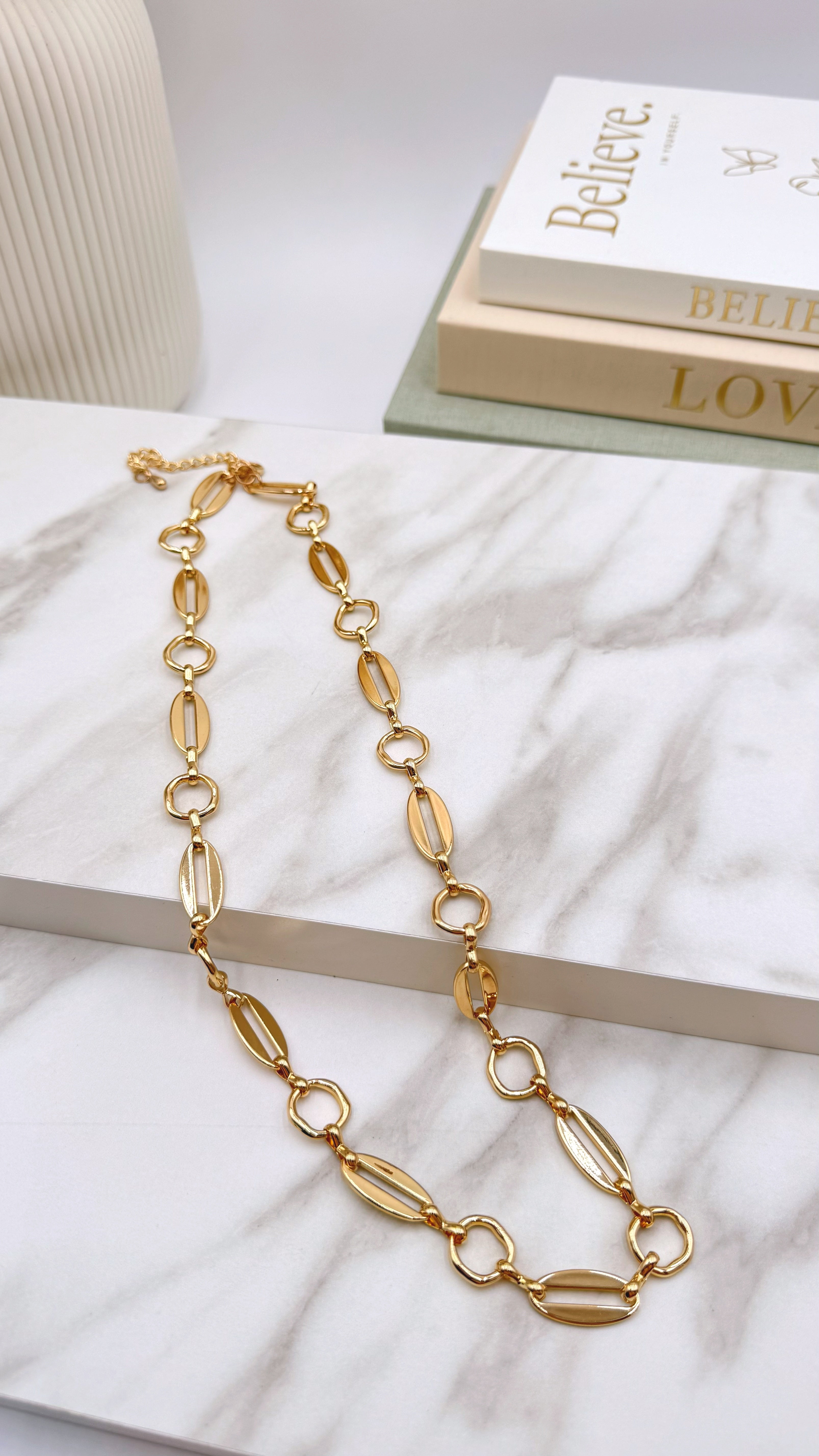 Lange Halskette Clear Chic *Gold*