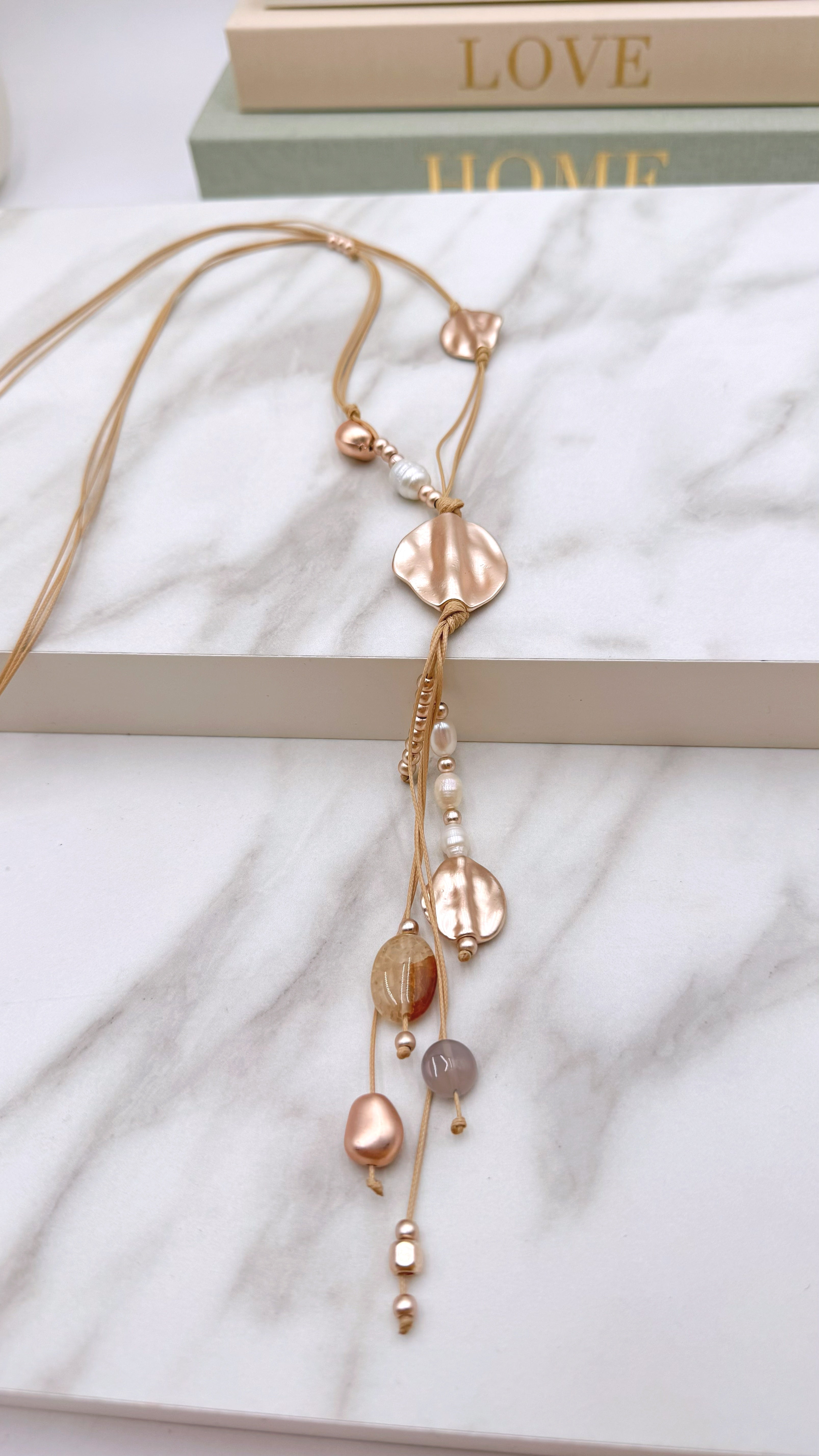 Lange Halskette Rosé Magic