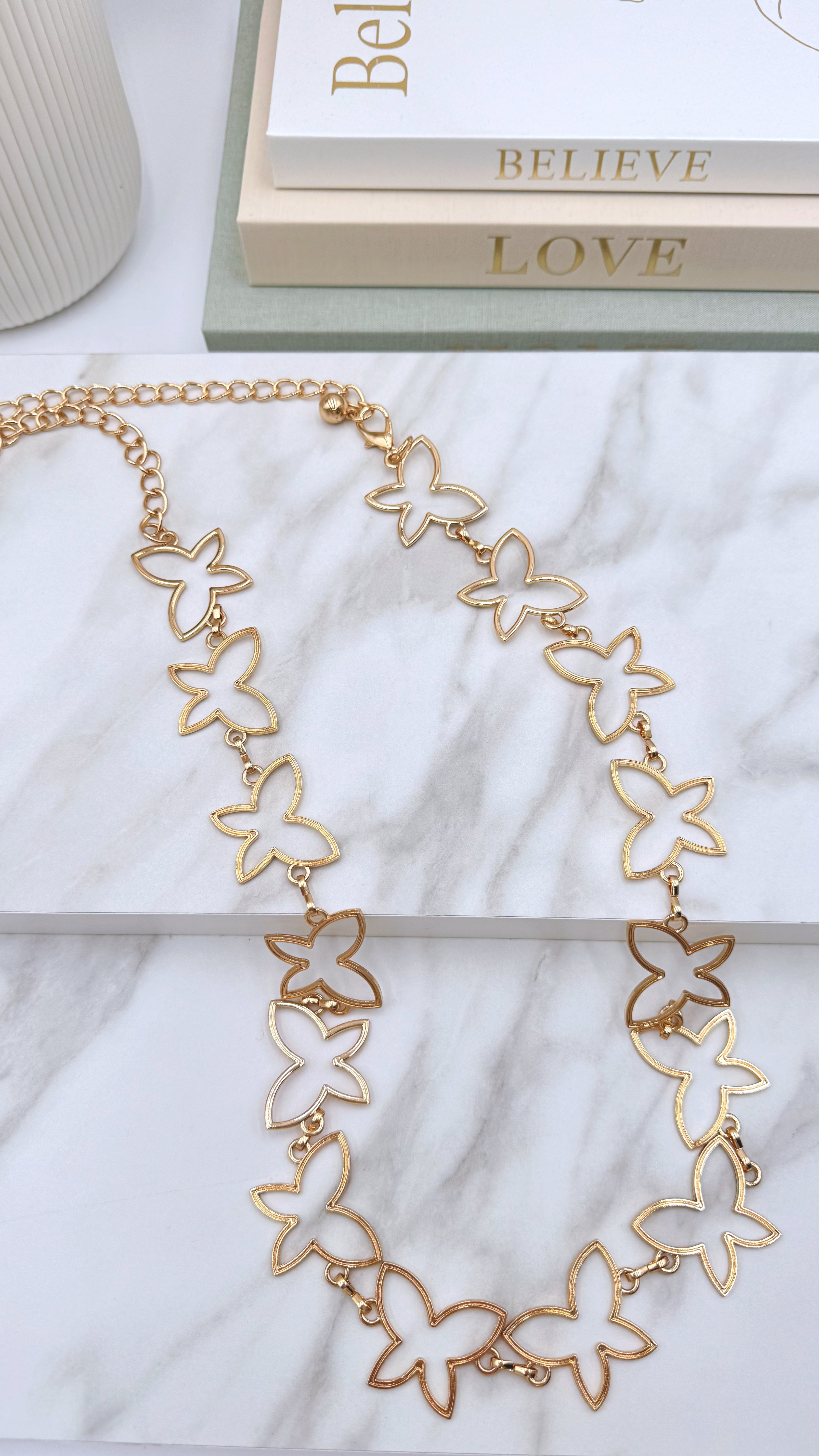 Gürtelkette Golden Butterfly