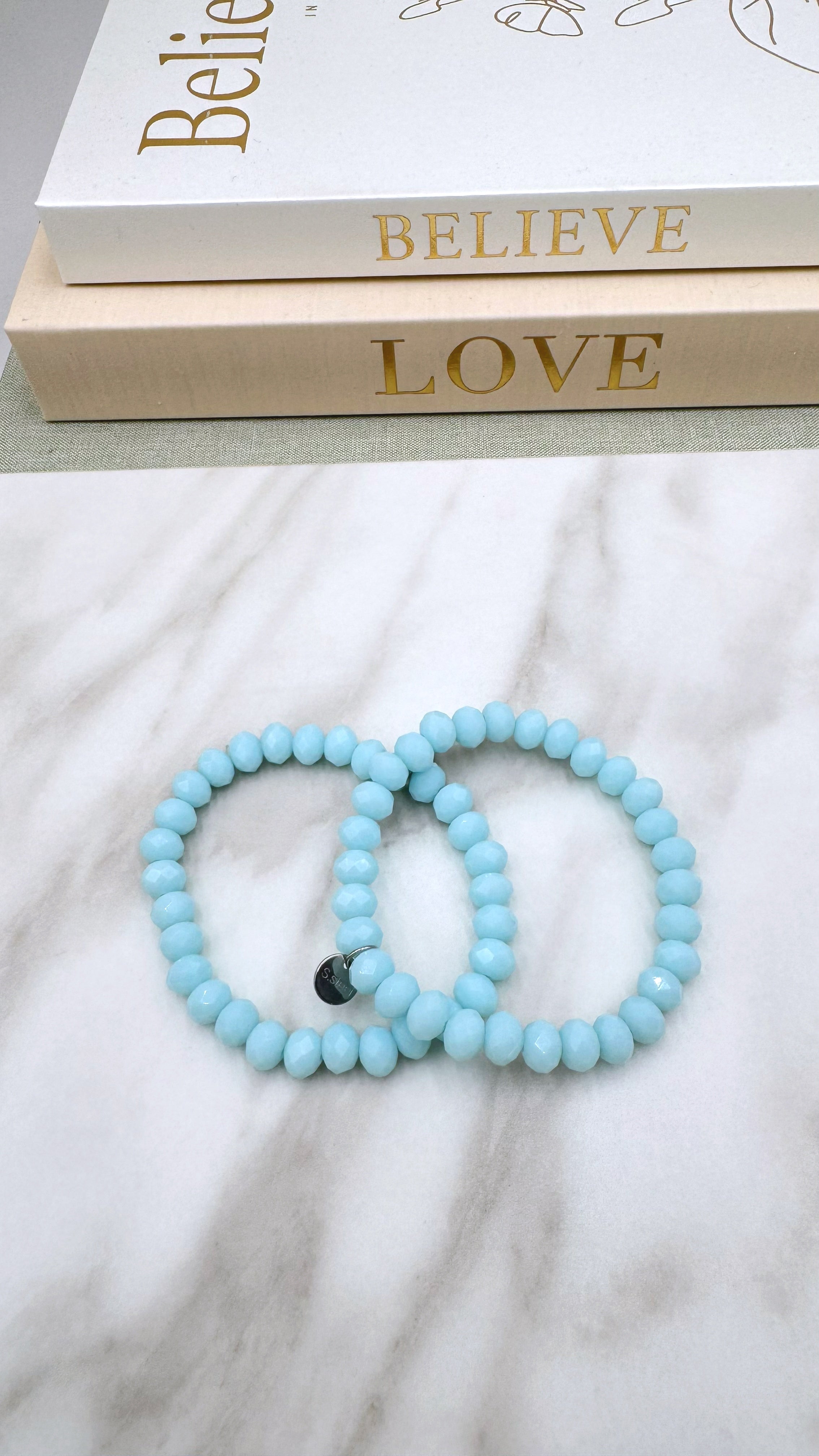 Perlenarmband Blue Air