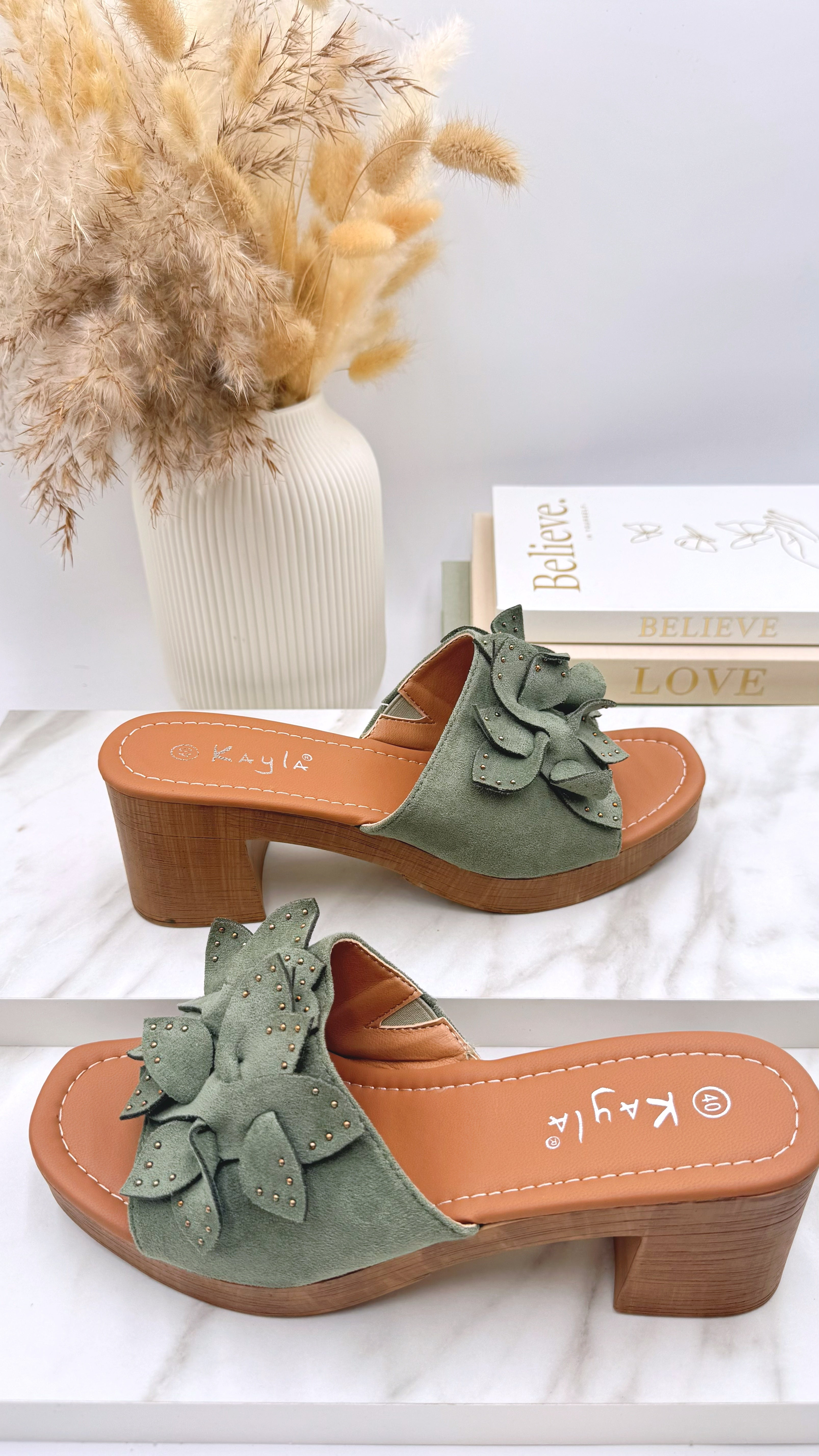 Sandale Summer Flower *Khaki*