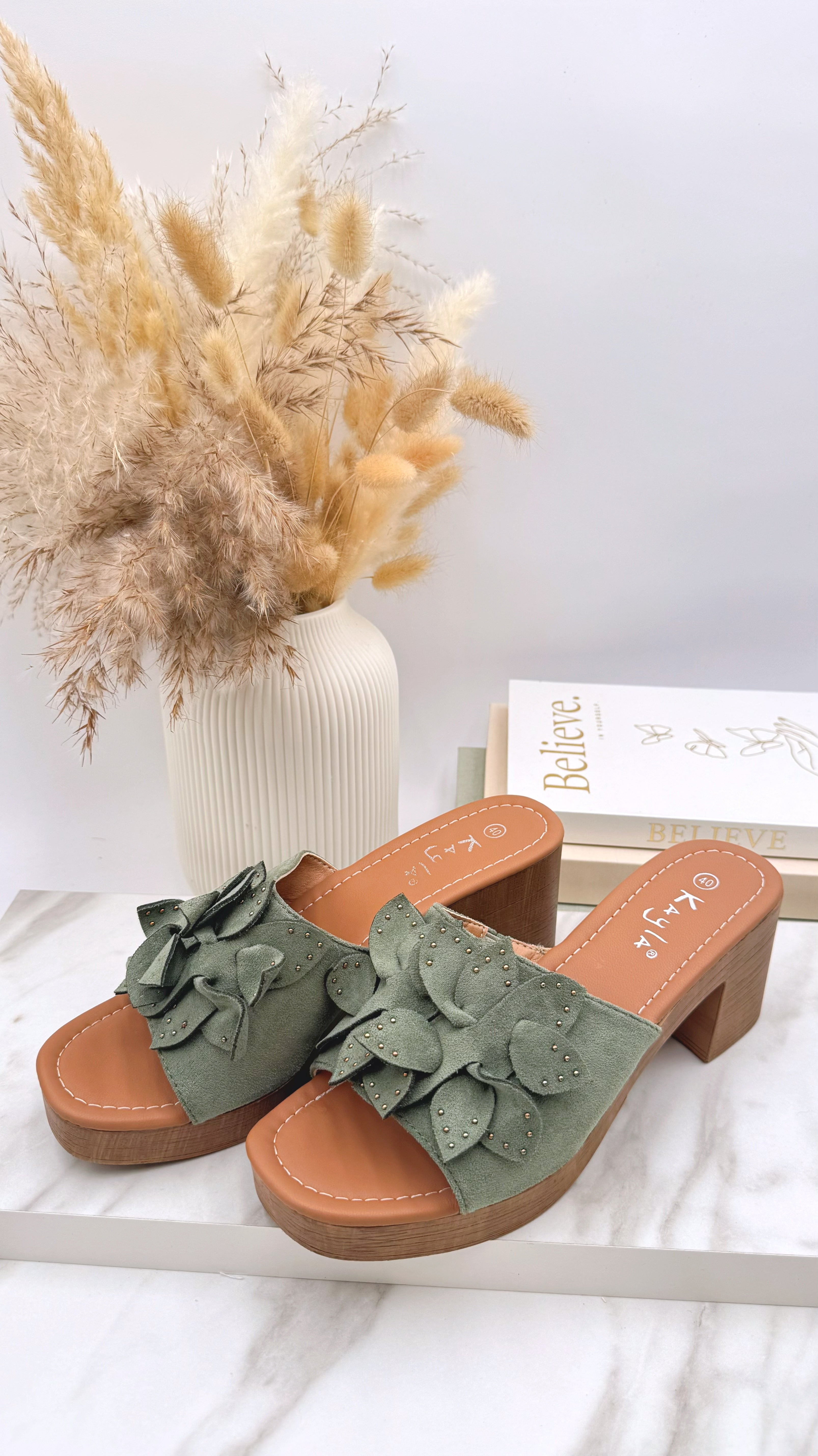 Sandale Summer Flower *Khaki*