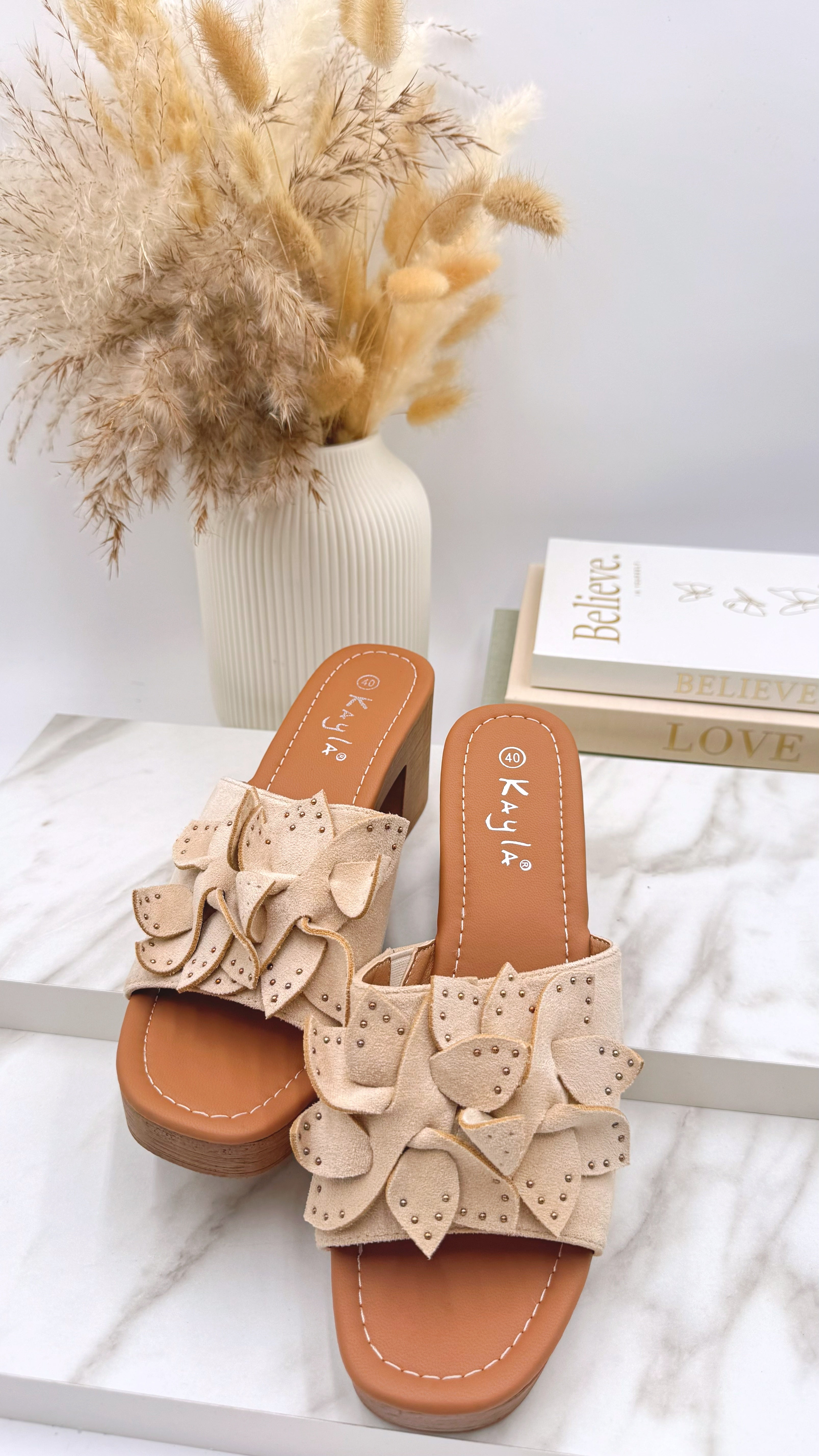 Sandale Summer Flower *Beige*
