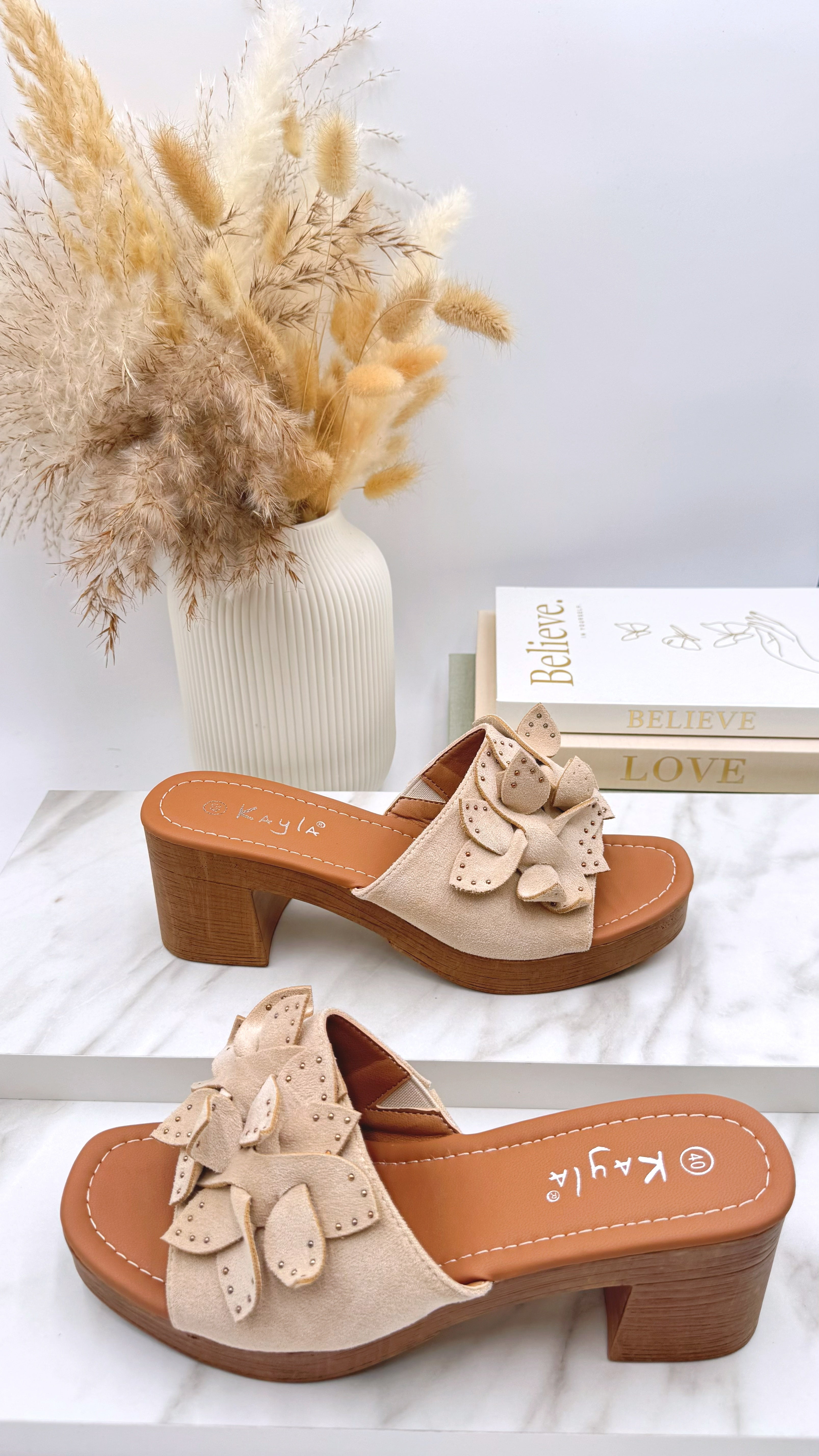 Sandale Summer Flower *Beige*