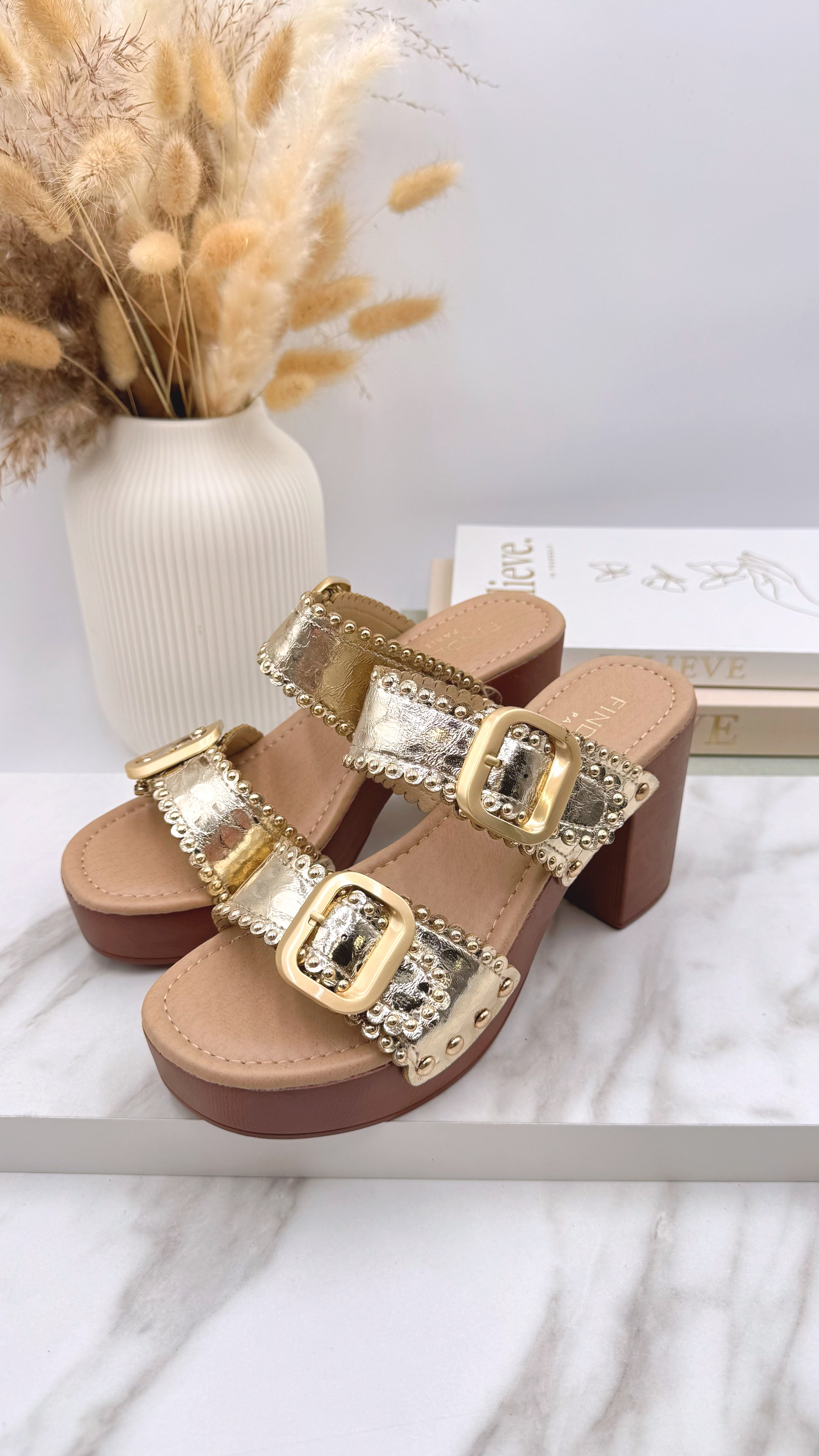 Absatzsandale Bold Glam *Gold*
