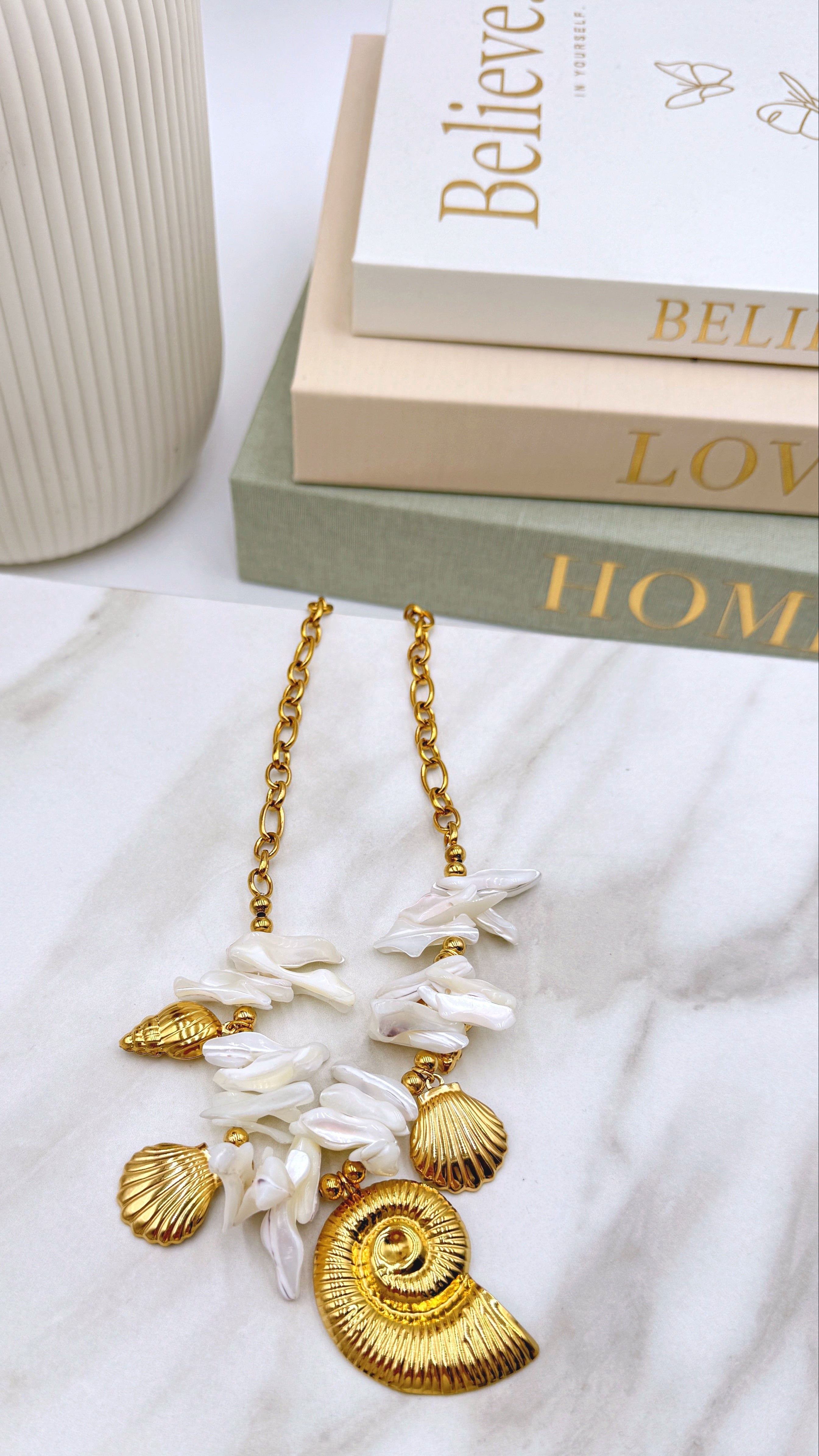 Halskette Golden Shell