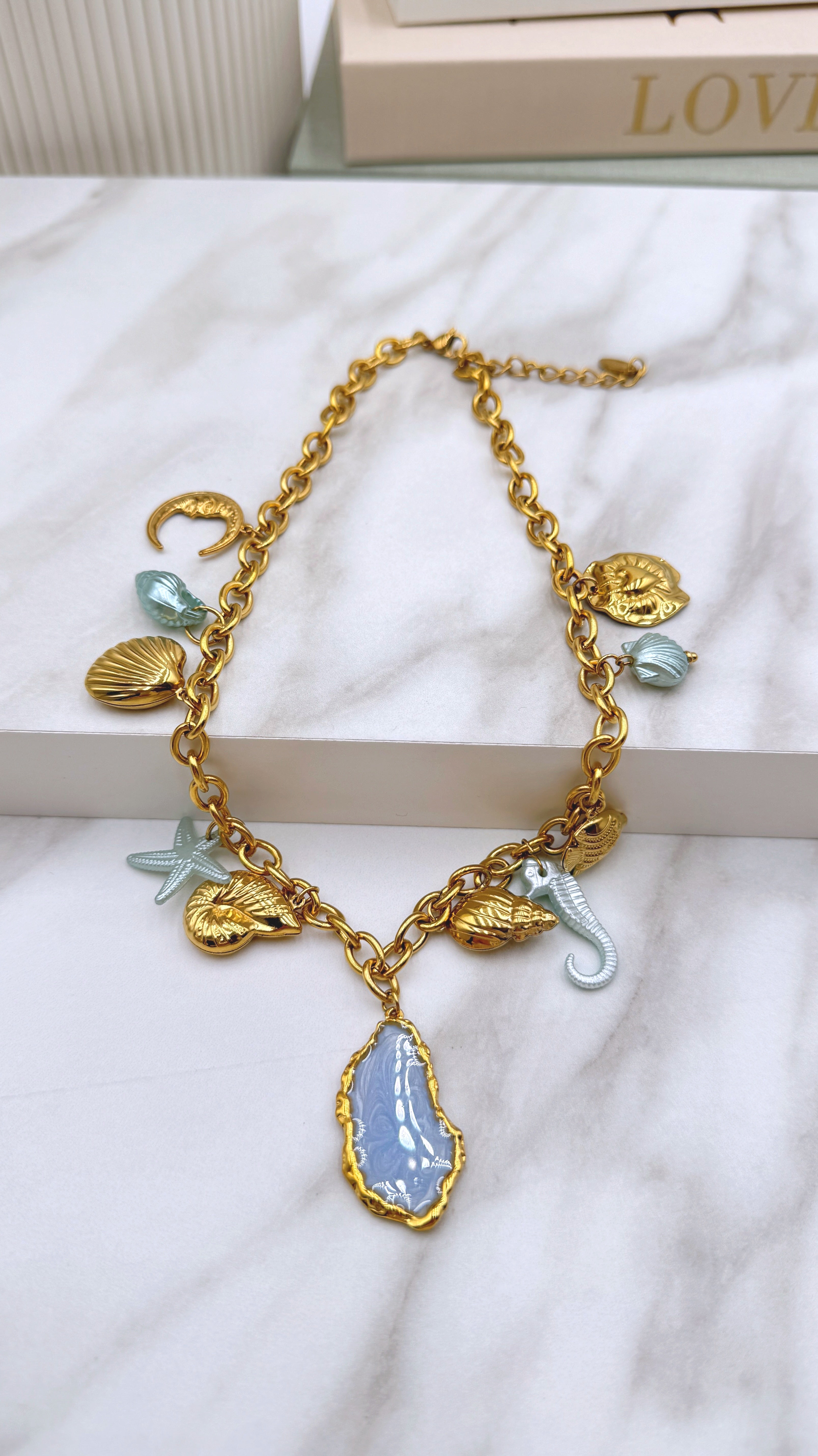 Halskette Ocean Breeze *Blau*