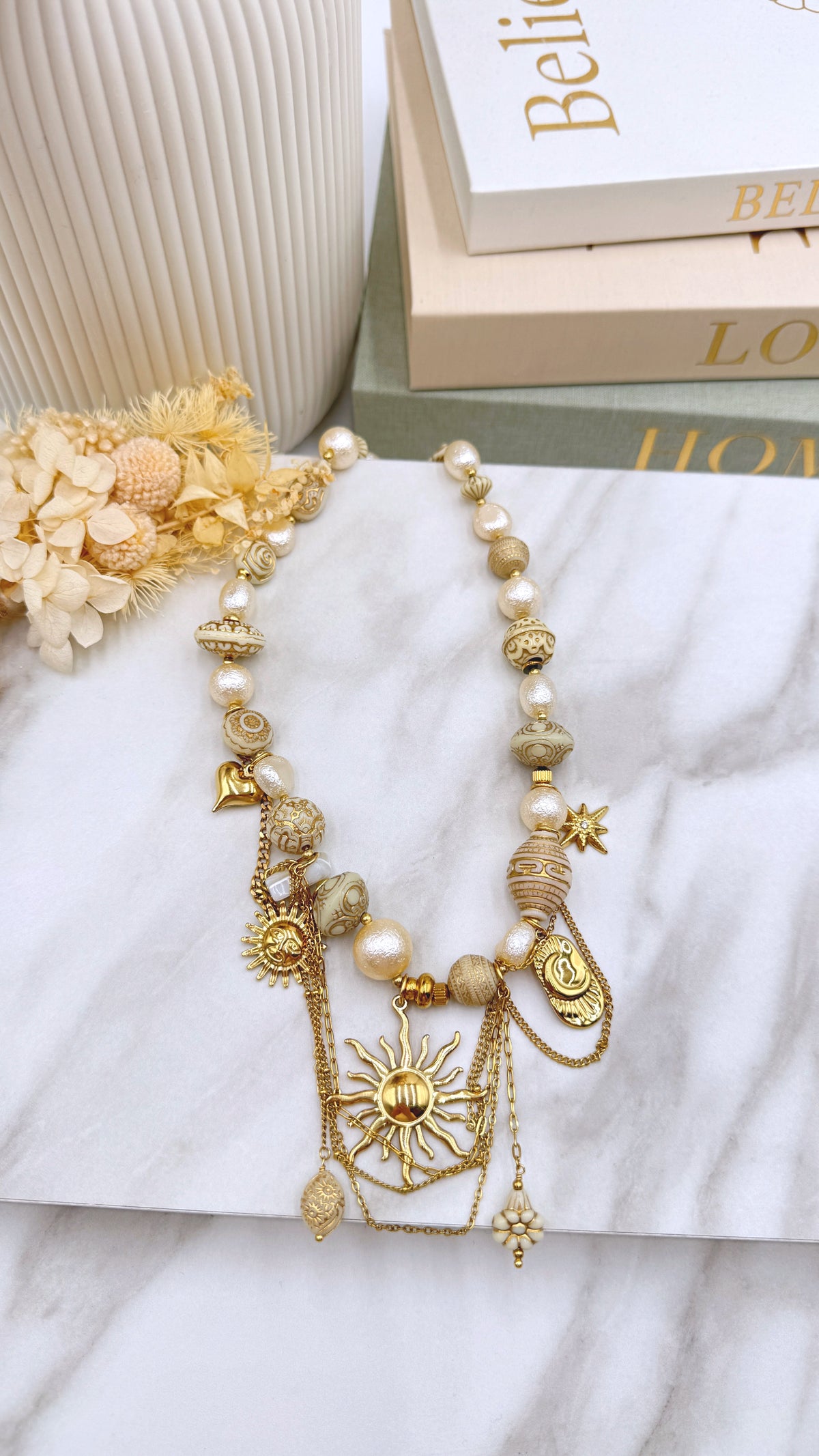 Halskette Boho Sun