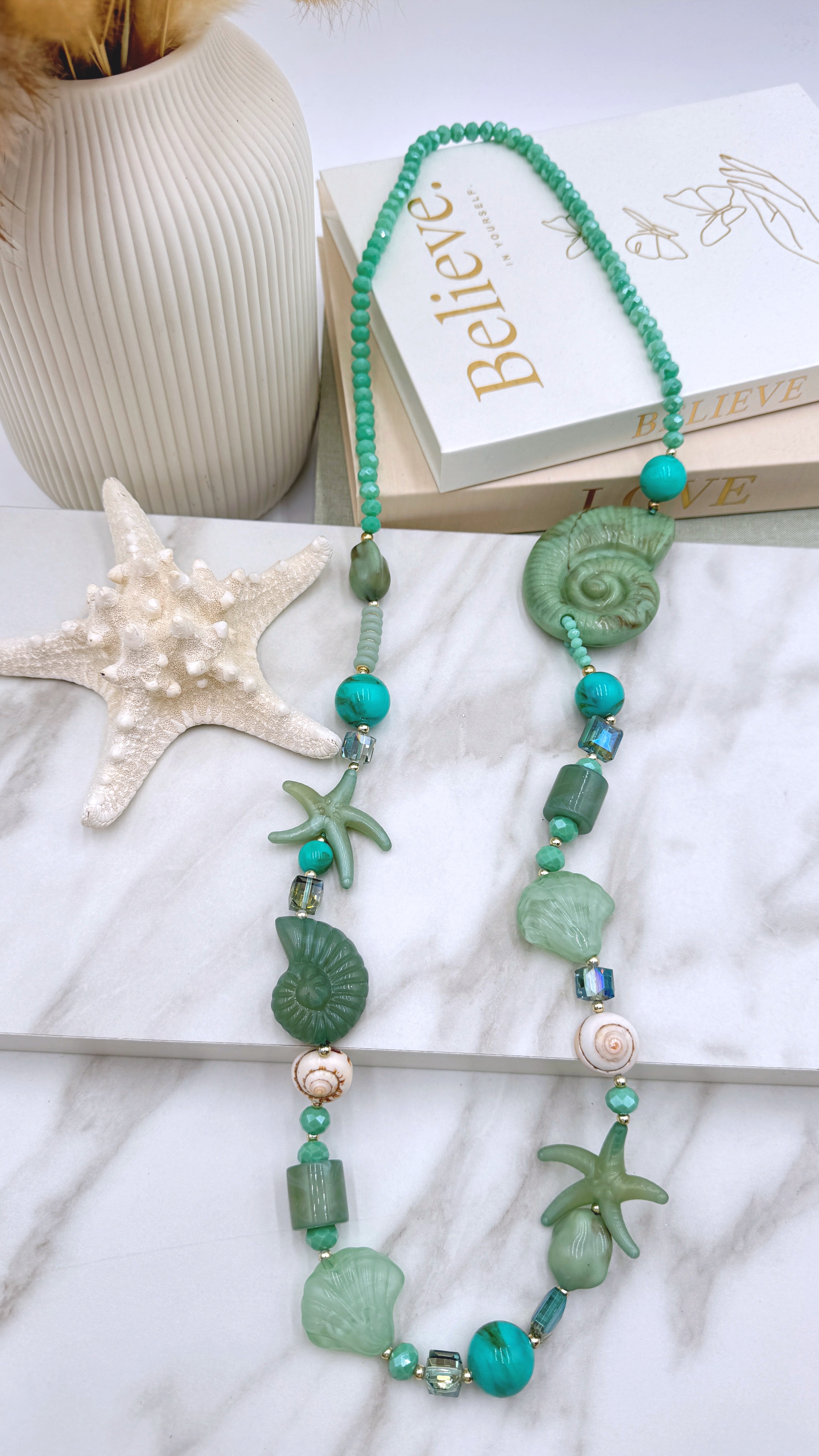 Lange Halskette Beach Mix *Türkis*