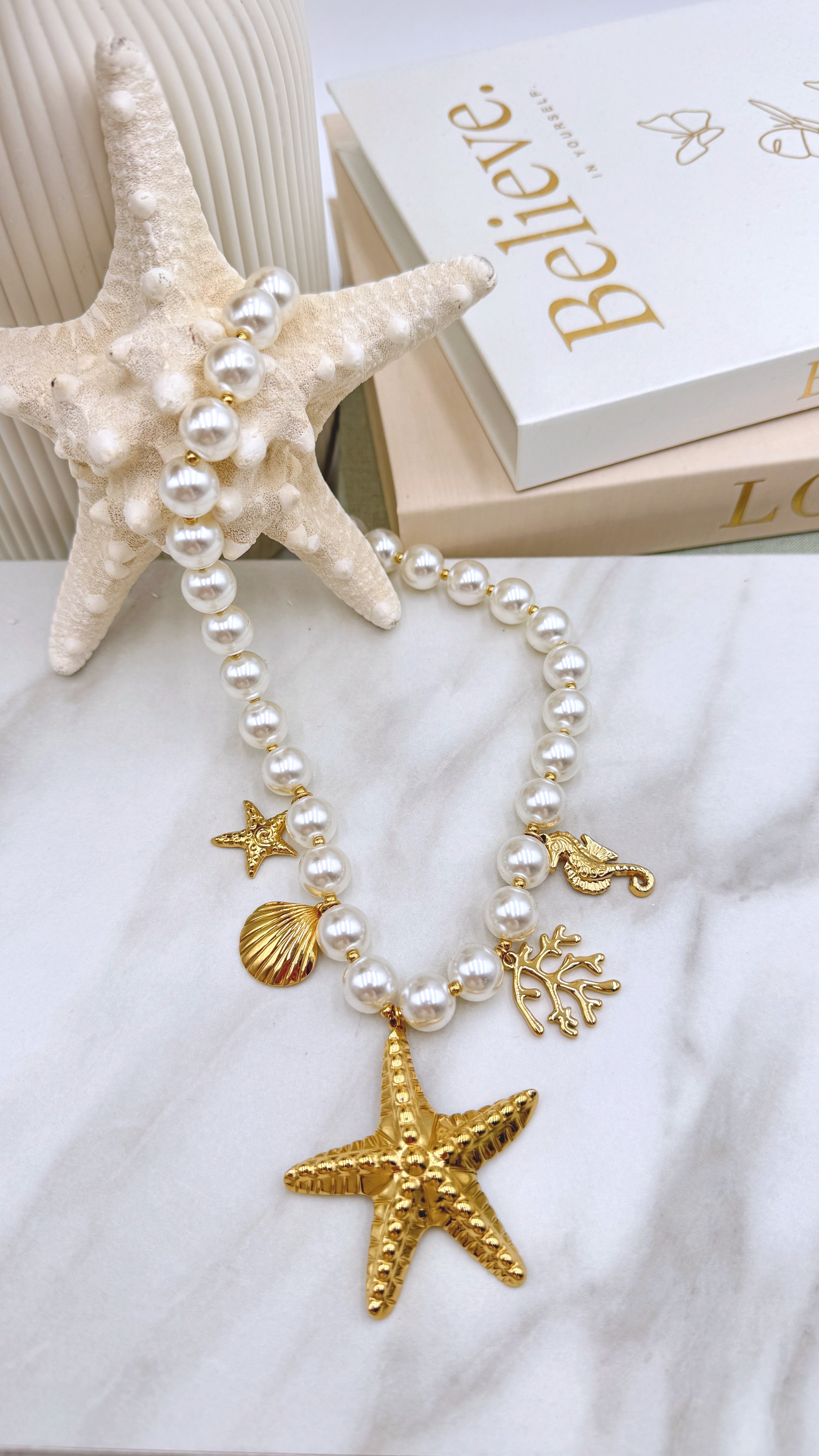 Halskette Pearl Star