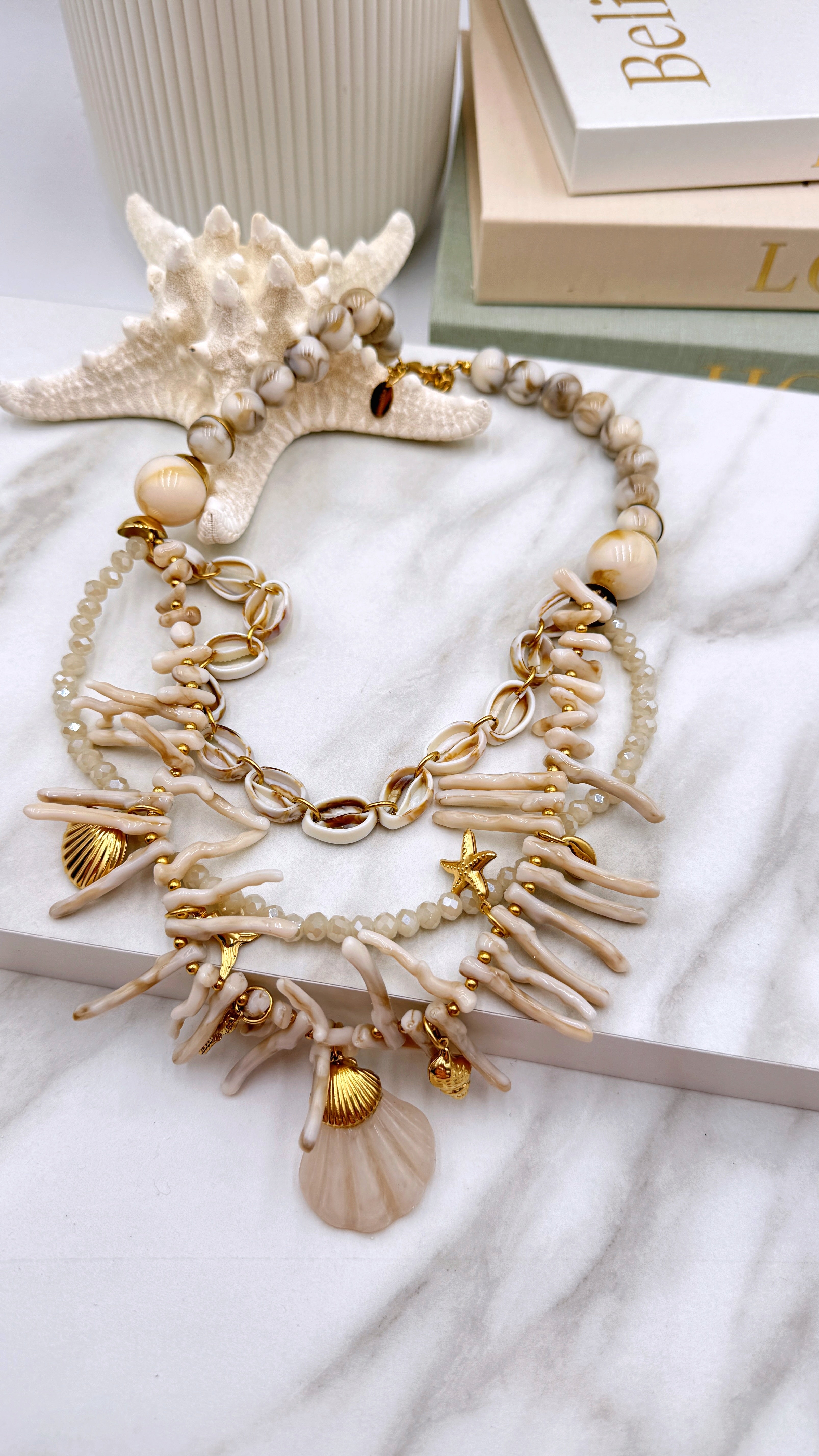 Halskette Capri Coral *Beige*