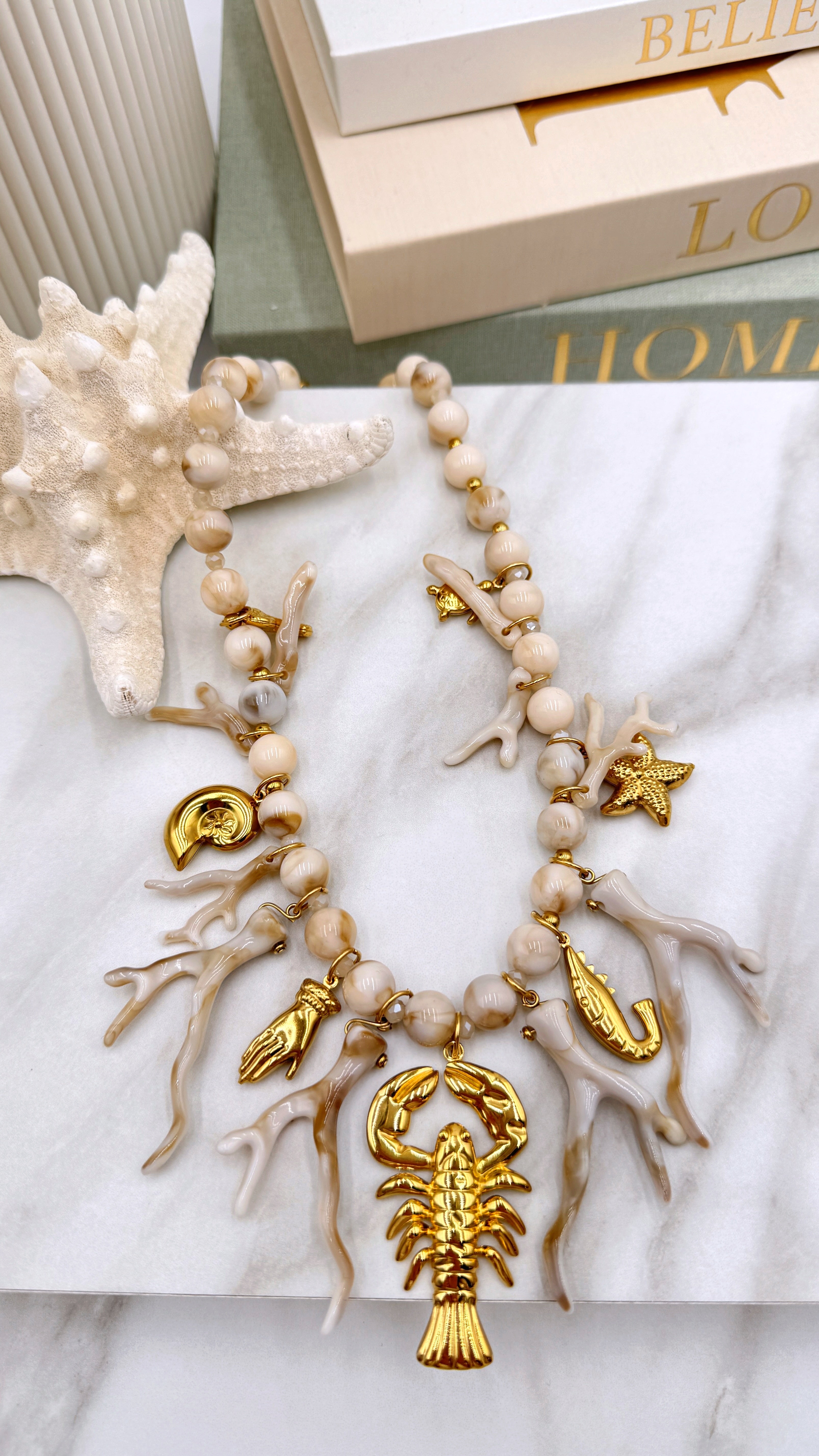Halskette Ocean King *Beige*