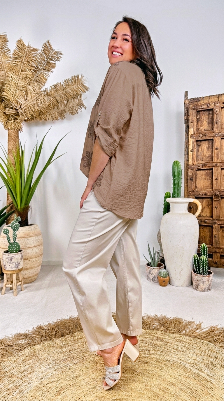Bluse Earth Spirit *Taupe*