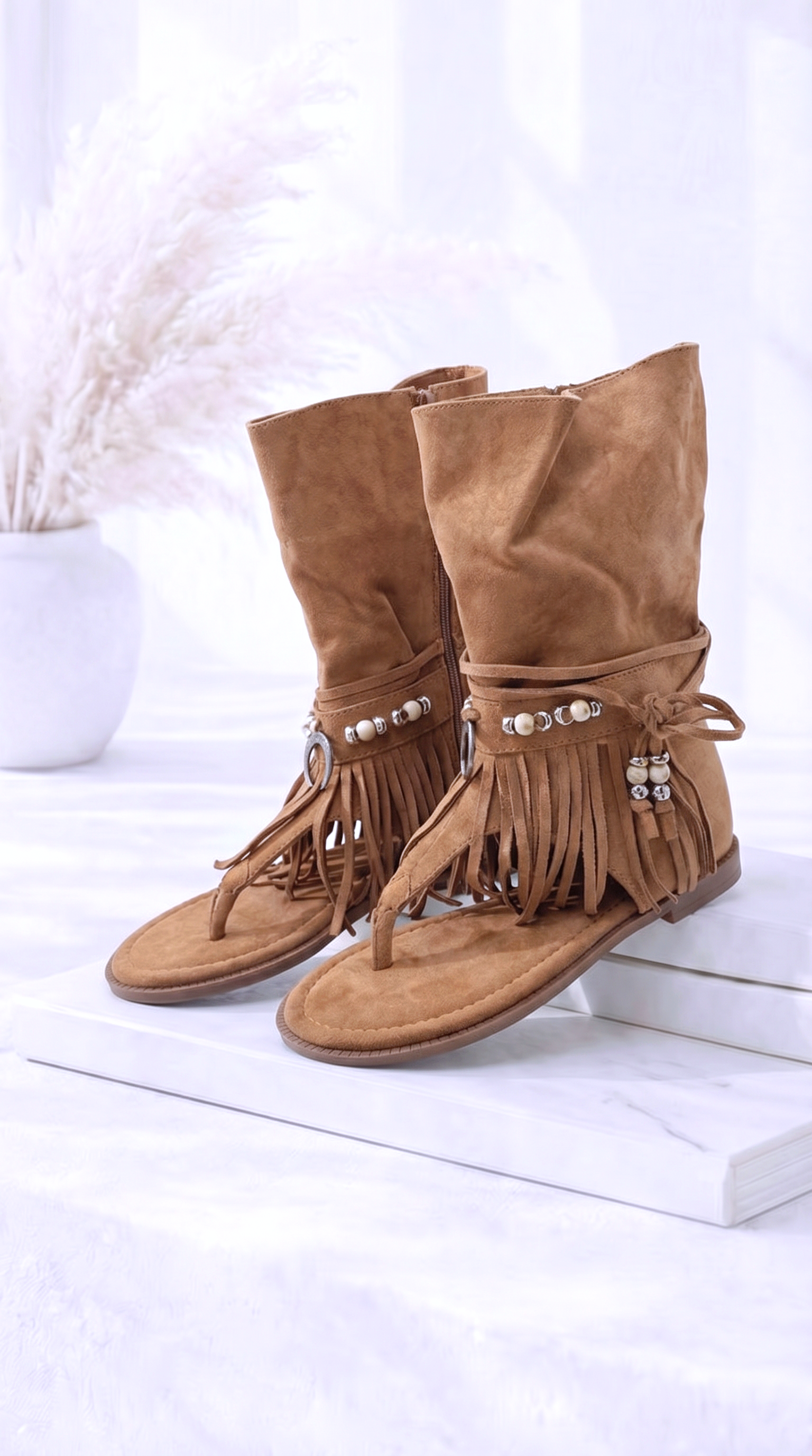 Sandale Fringe Love *Taupe*