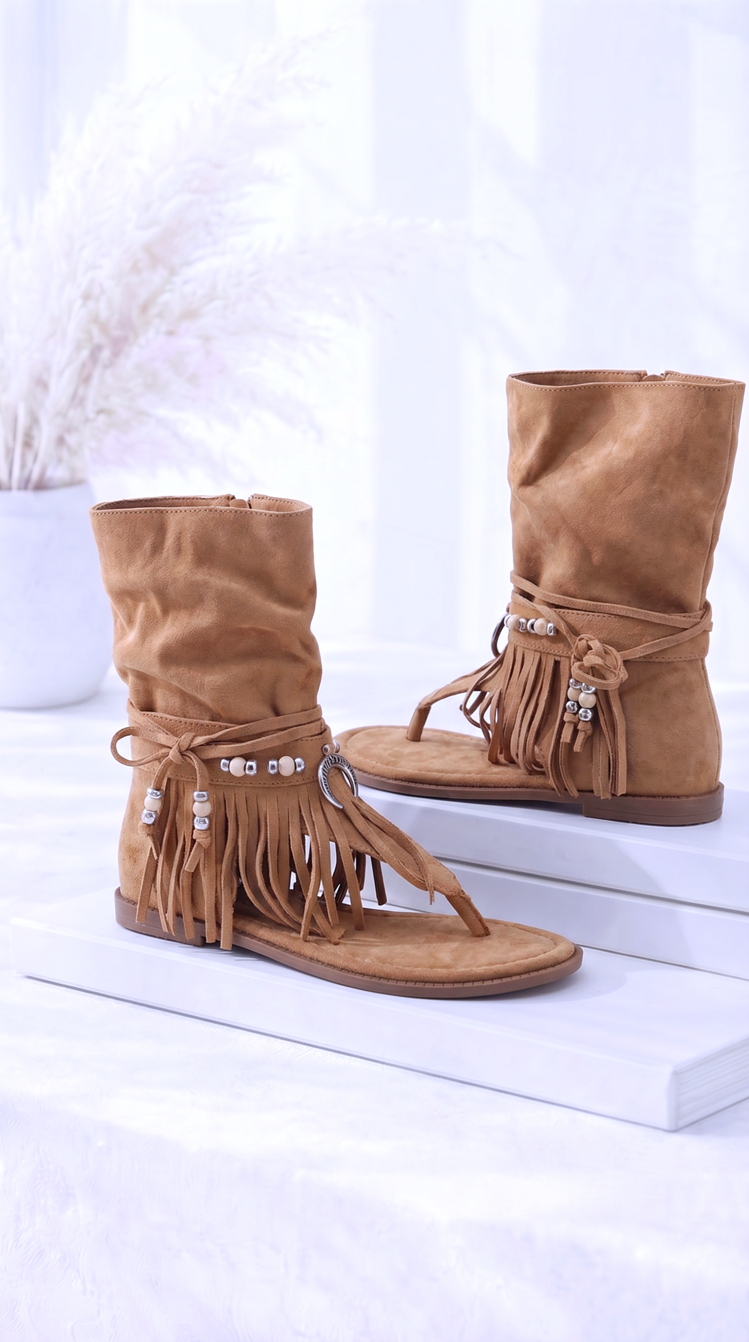 Sandale Fringe Love *Taupe*