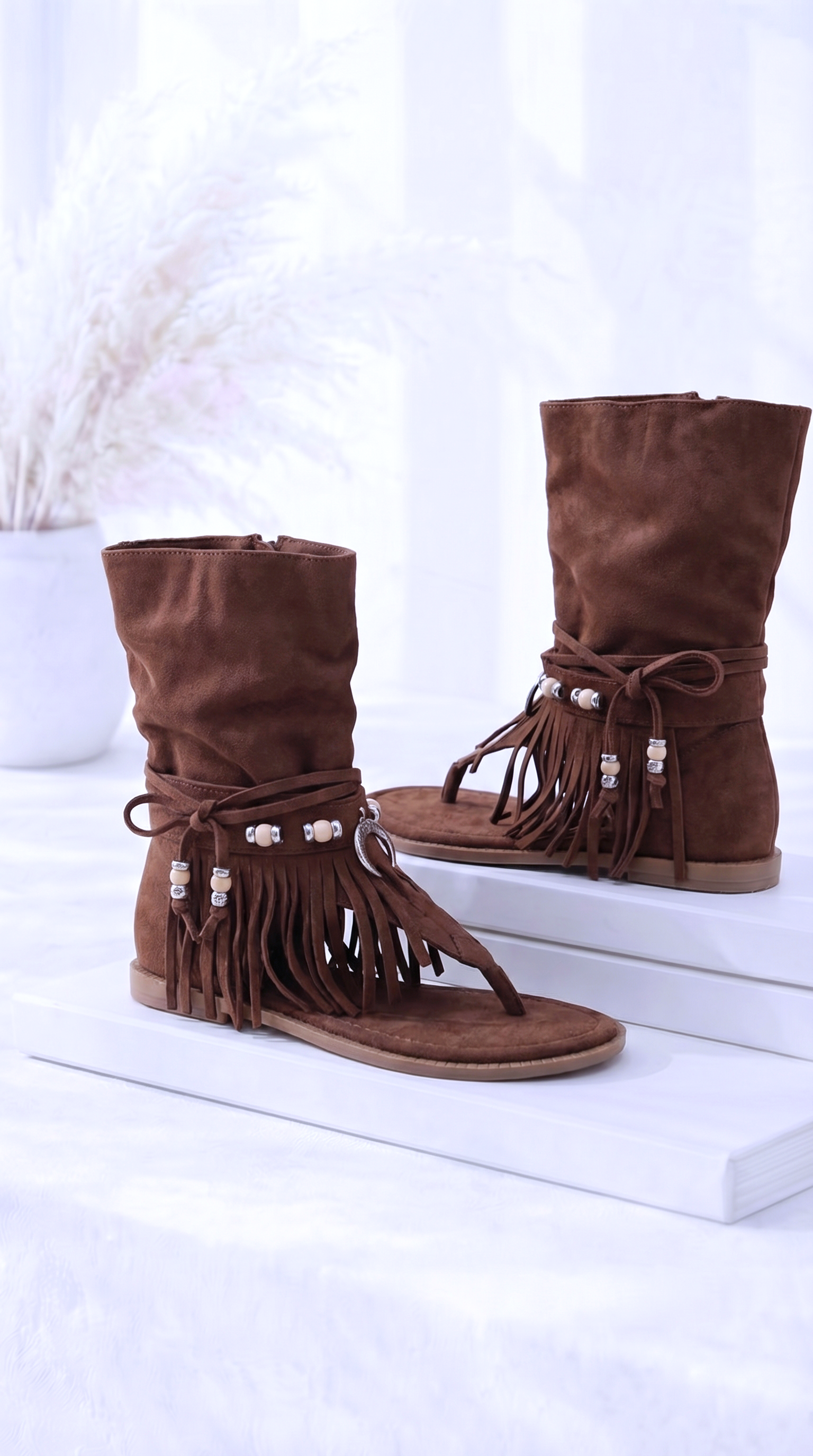 Sandale Fringe Love *Schoko*